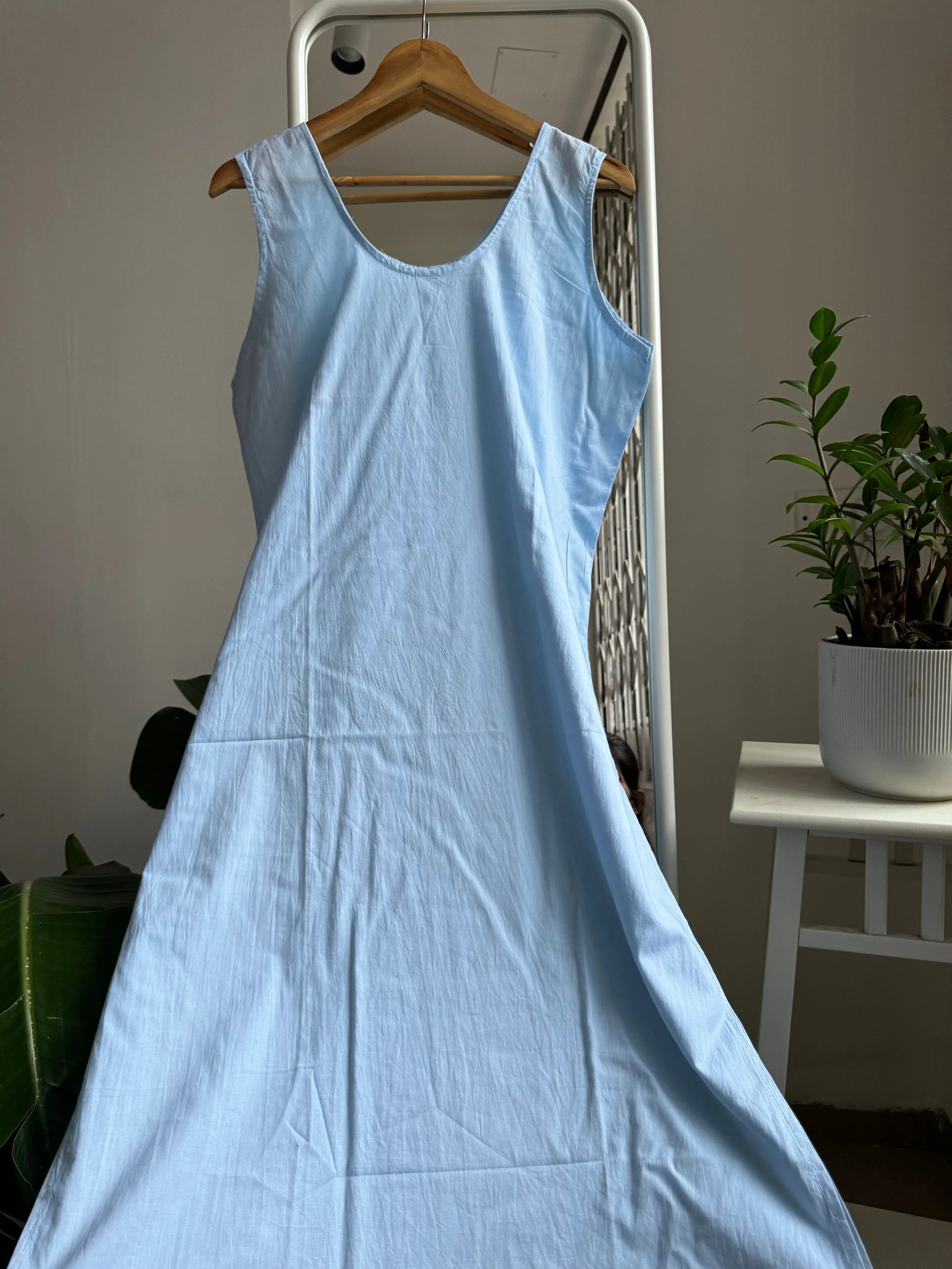 Cotton Inner - Light Blue ARIAA CHIKANKARI