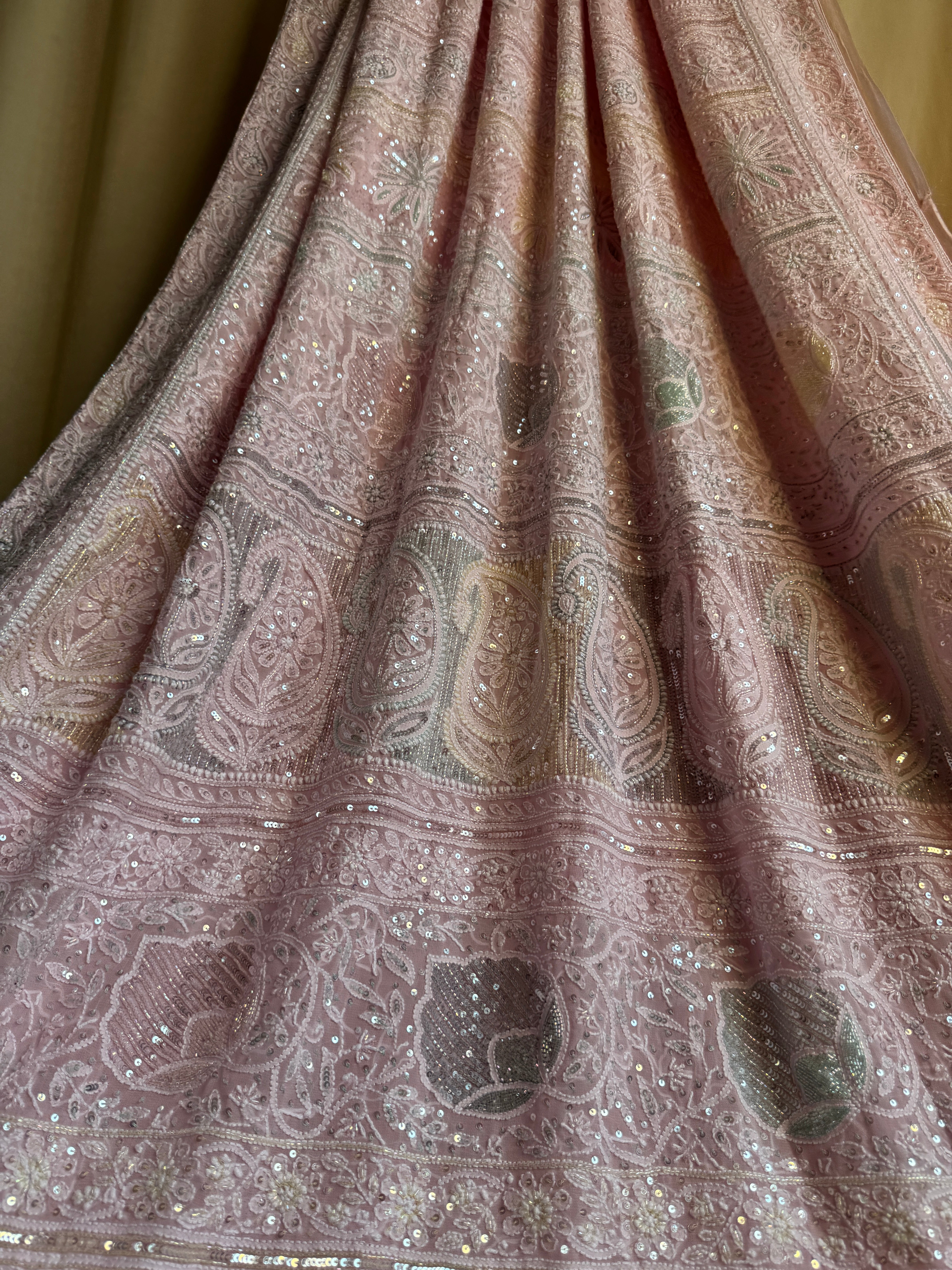 Pure Georgette Chikankari Saree ARIAA CHIKANKARI