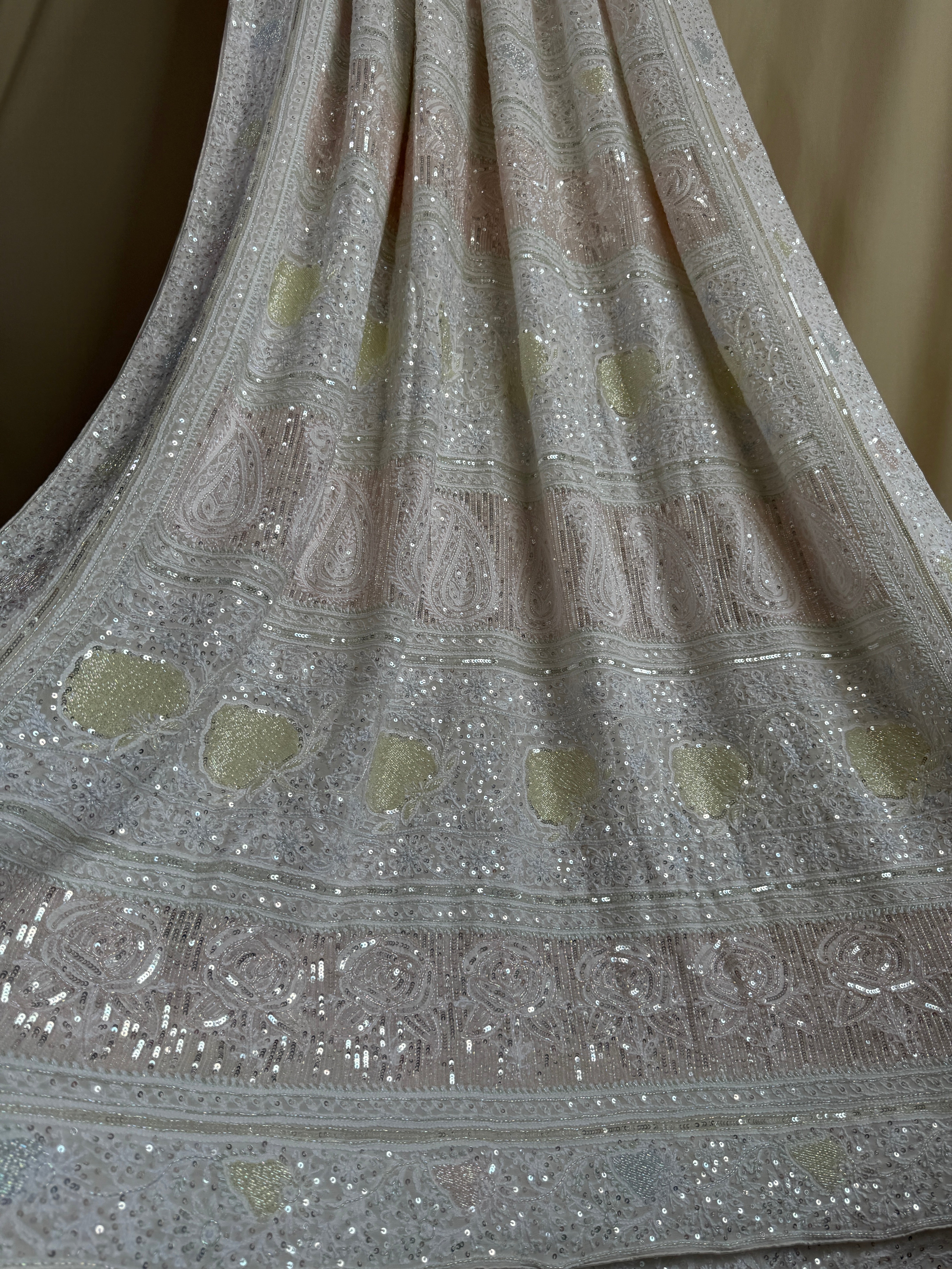 Pure Georgette Chikankari Saree ARIAA CHIKANKARI