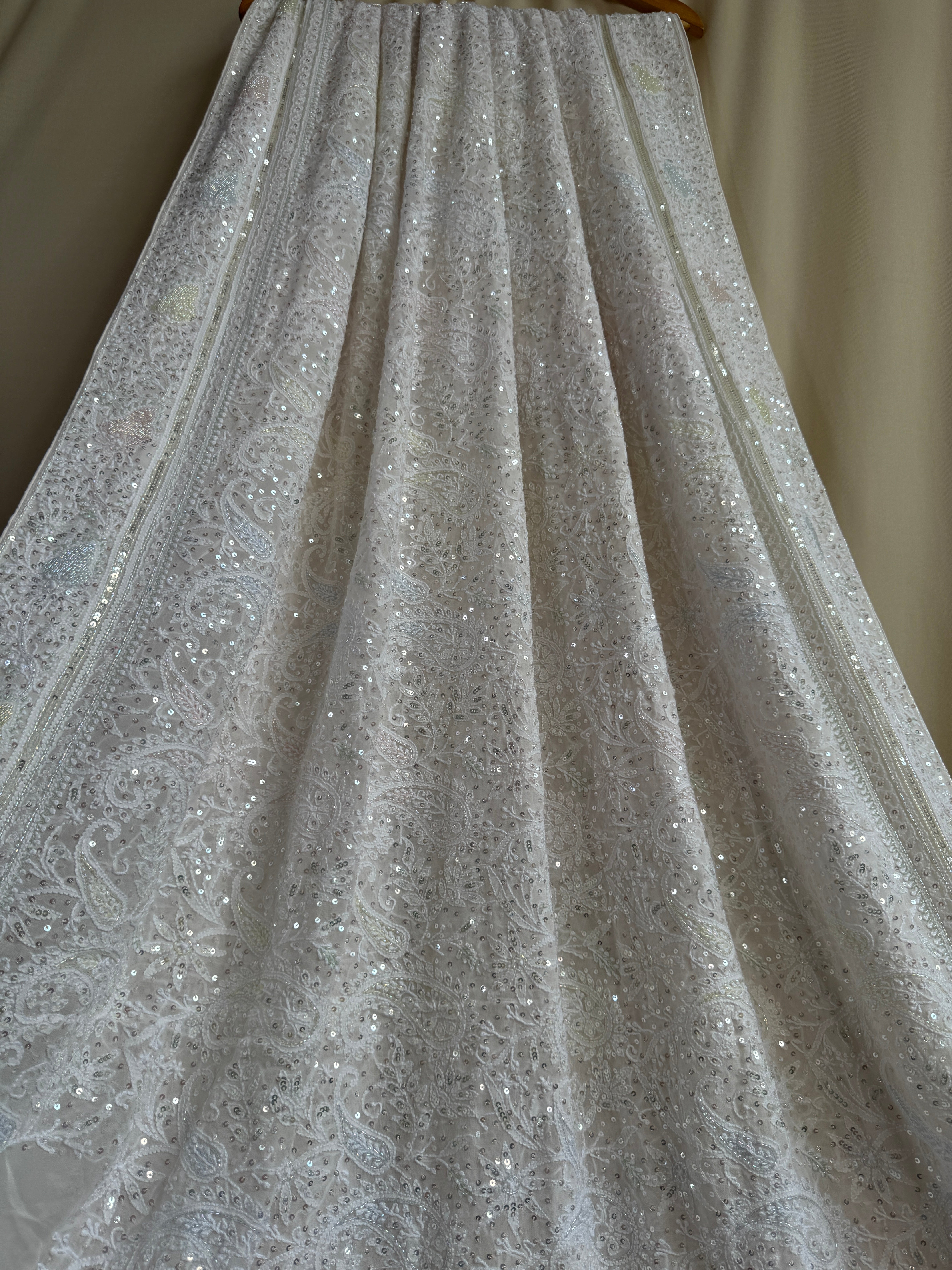Pure Georgette Chikankari Saree ARIAA CHIKANKARI