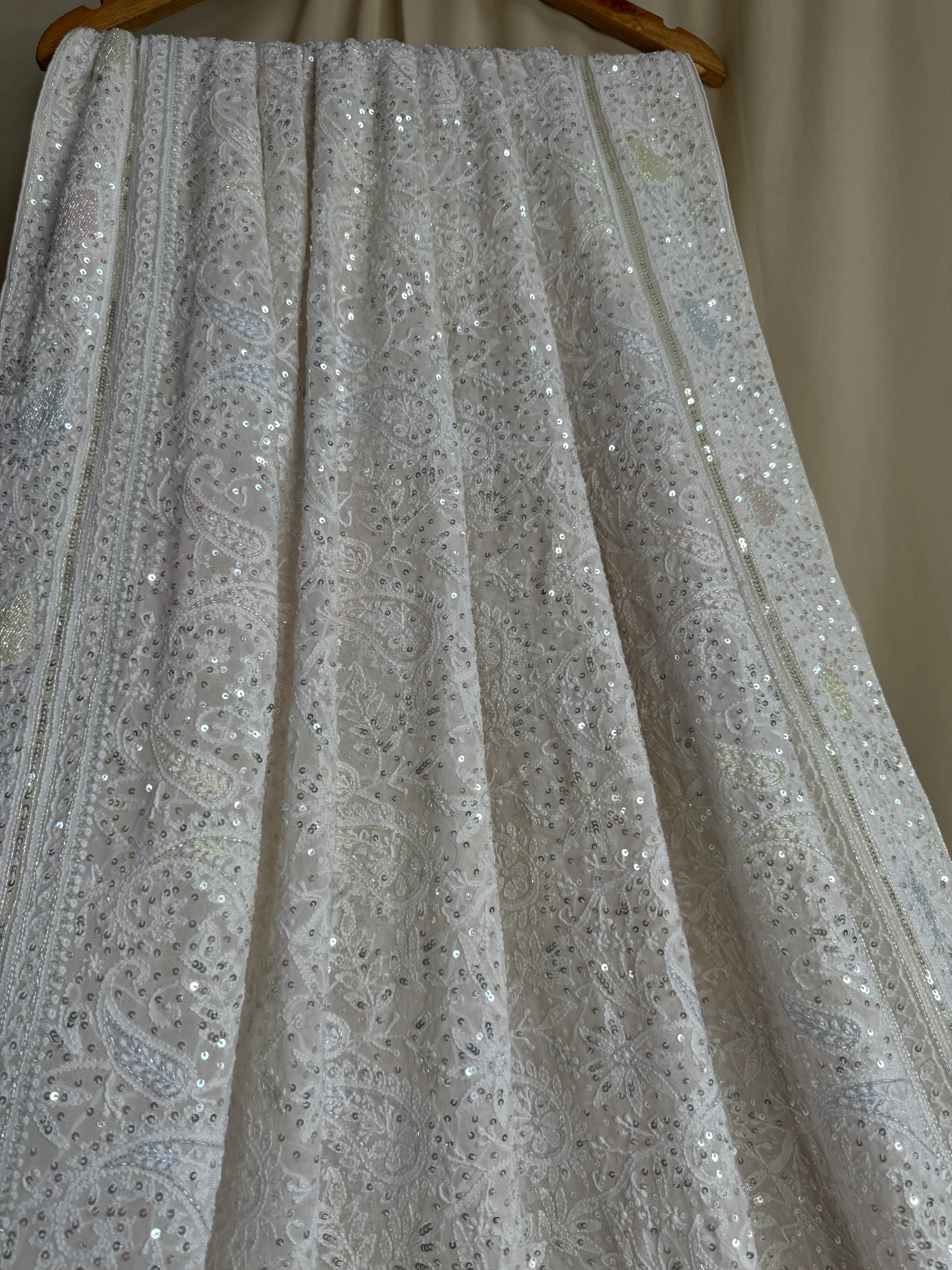 Pure Georgette Chikankari Saree ARIAA CHIKANKARI
