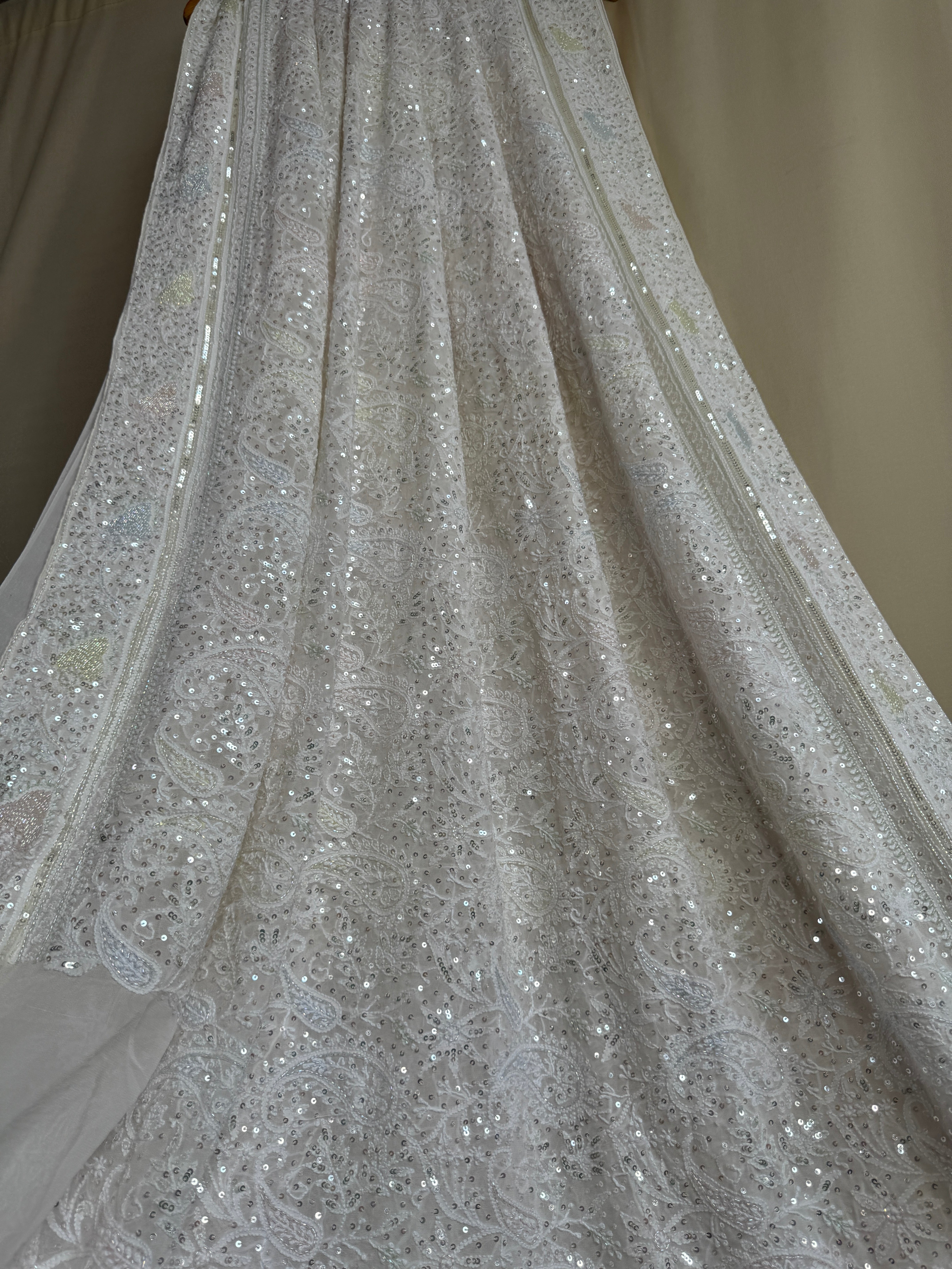 Pure Georgette Chikankari Saree ARIAA CHIKANKARI