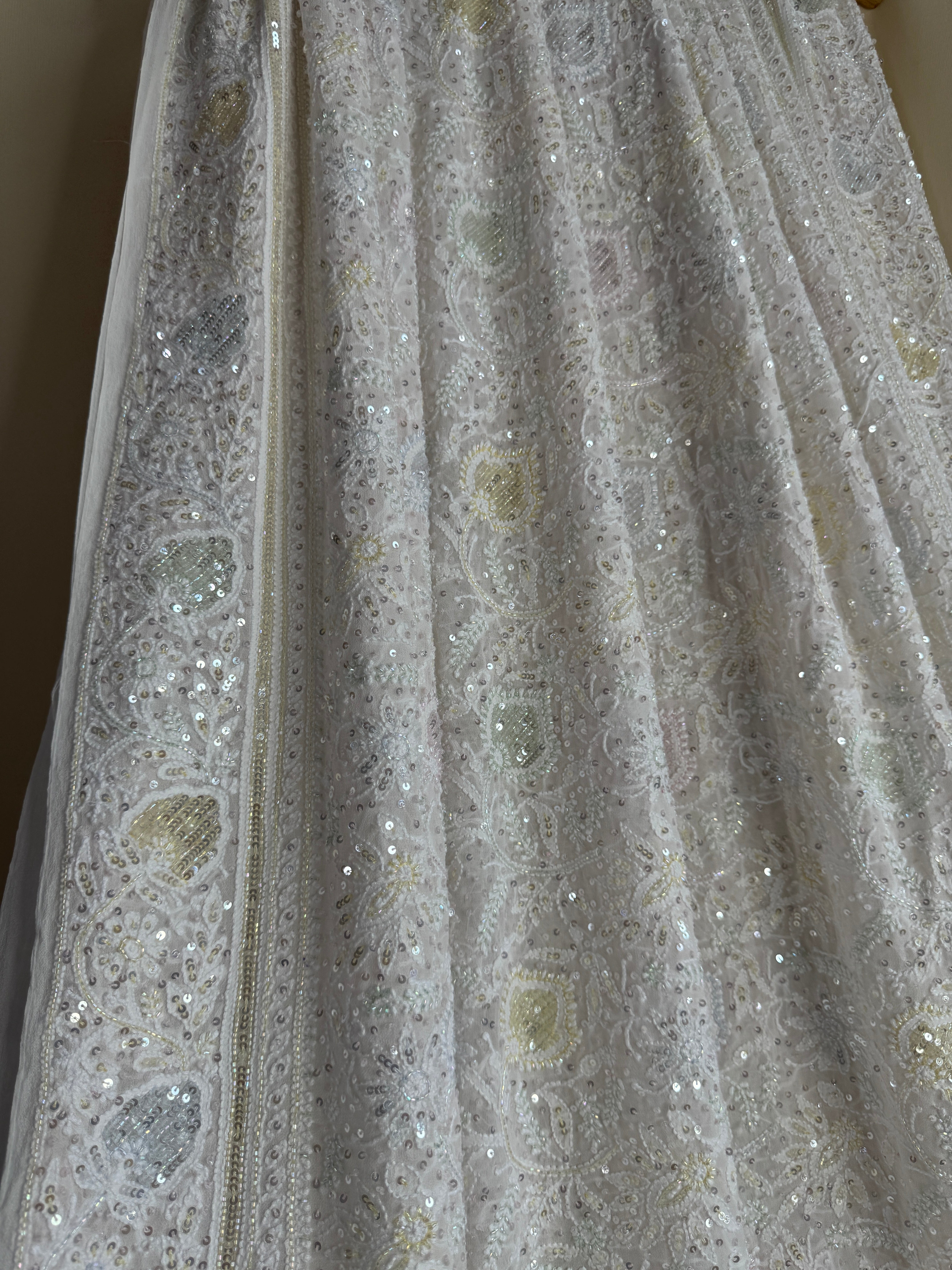 Pure Georgette Chikankari Saree ARIAA CHIKANKARI
