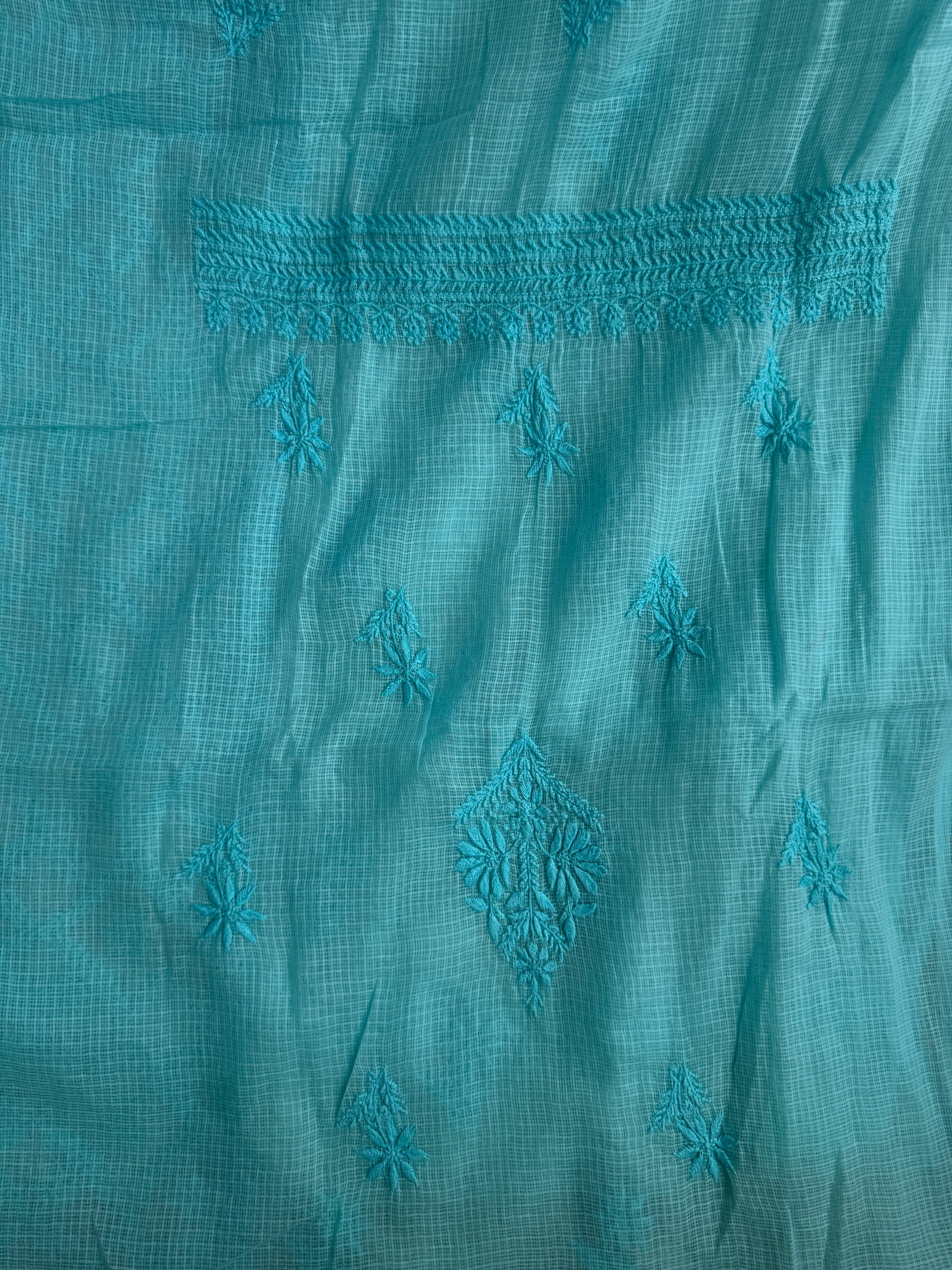 Kota Length with Dupatta - Blue ARIAA CHIKANKARI