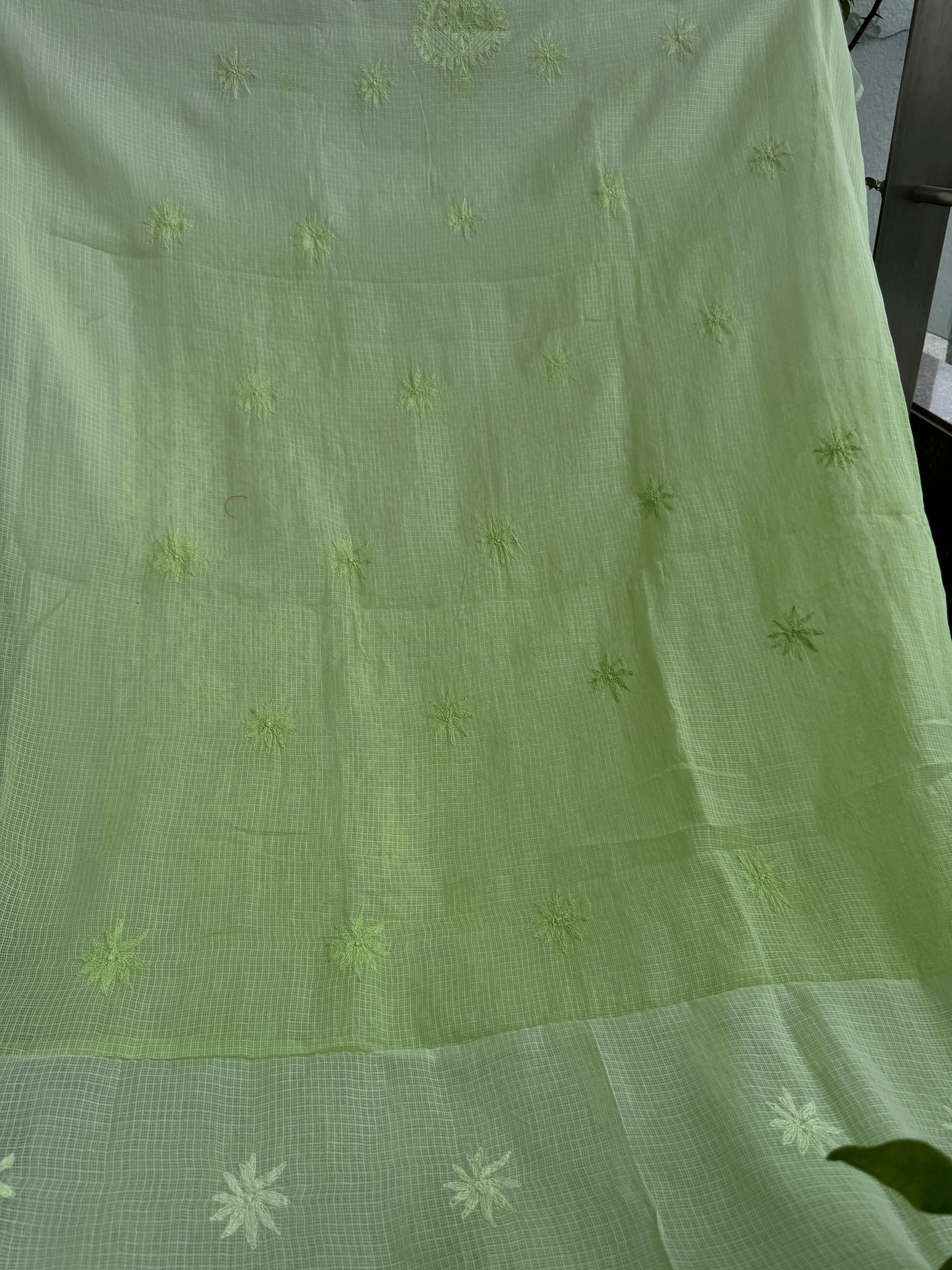 Kota Length with Dupatta in Tepchi work - Green Ombre ARIAA CHIKANKARI