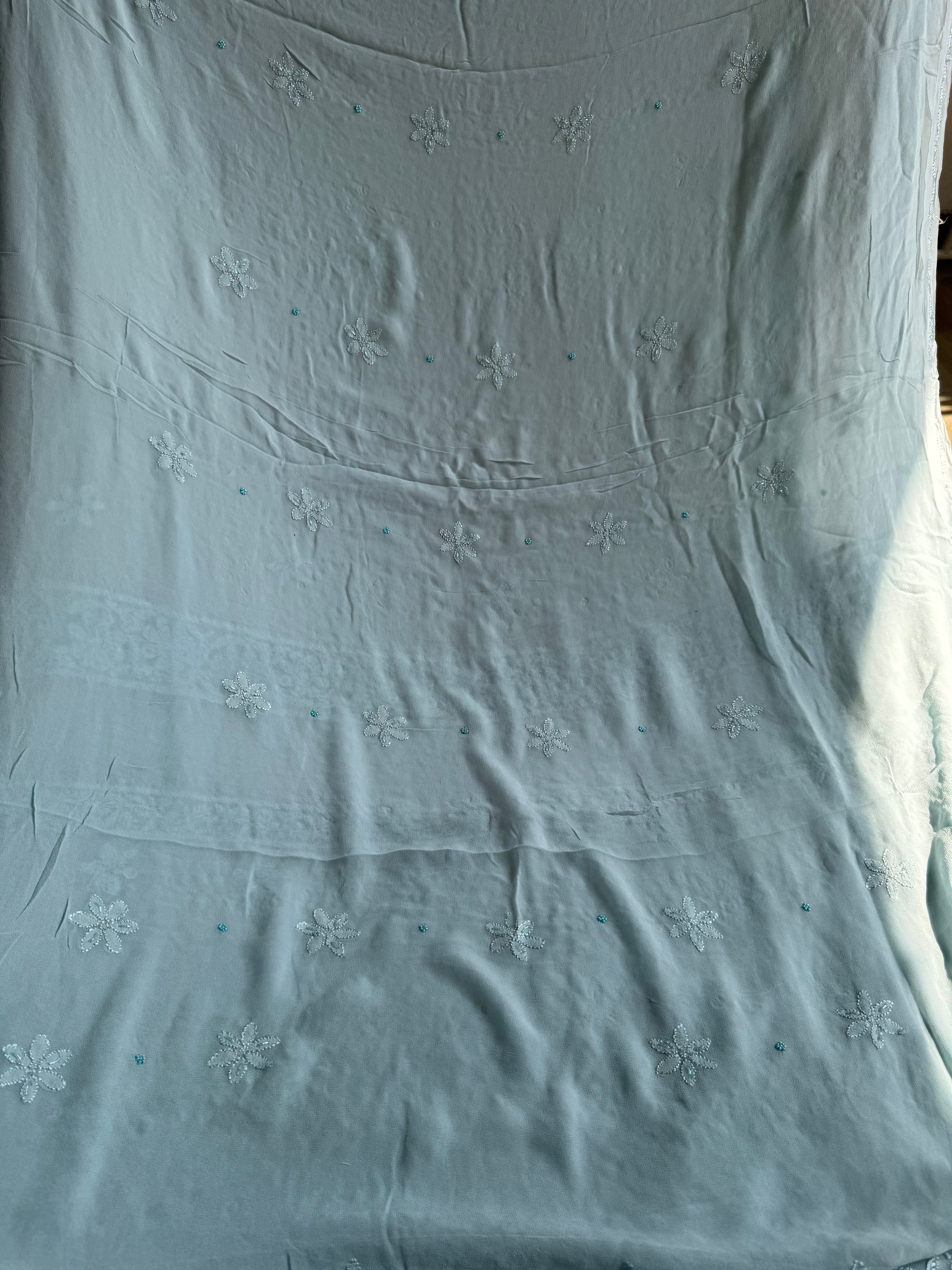 Viscose Length with Dupatta - Blue ARIAA CHIKANKARI