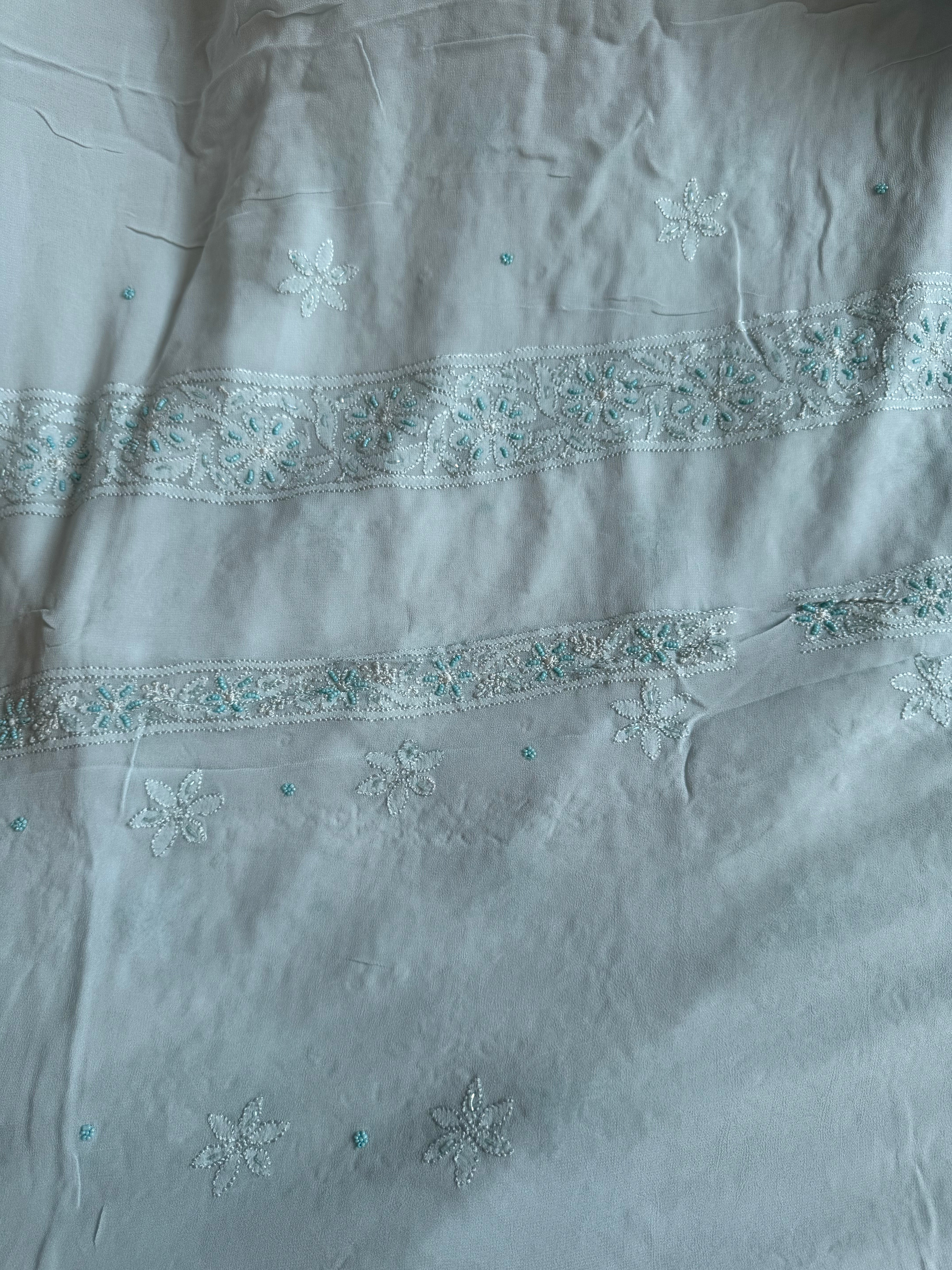 Viscose Length with Dupatta - Blue ARIAA CHIKANKARI