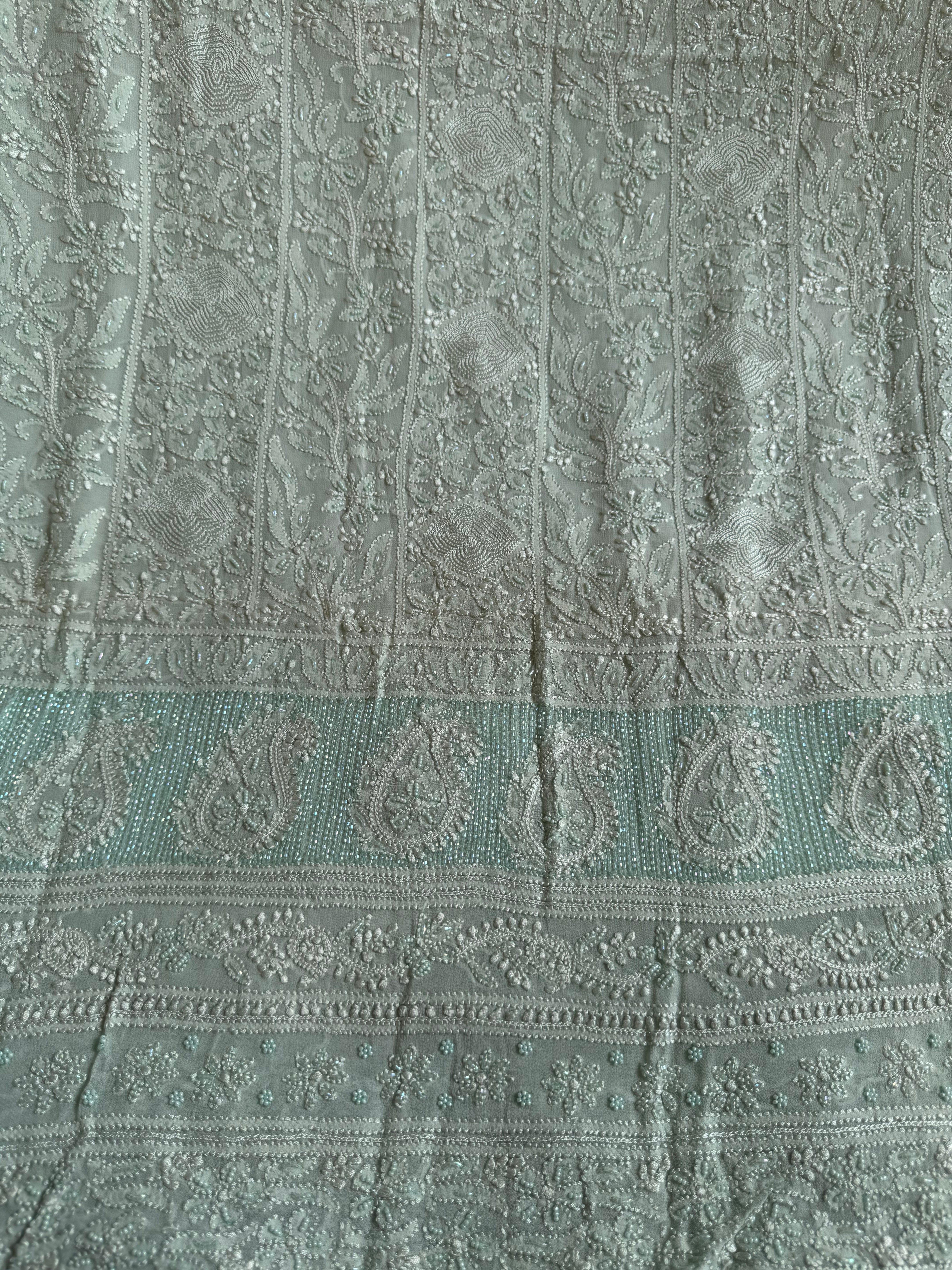 Viscose Length with Dupatta - Blue ARIAA CHIKANKARI