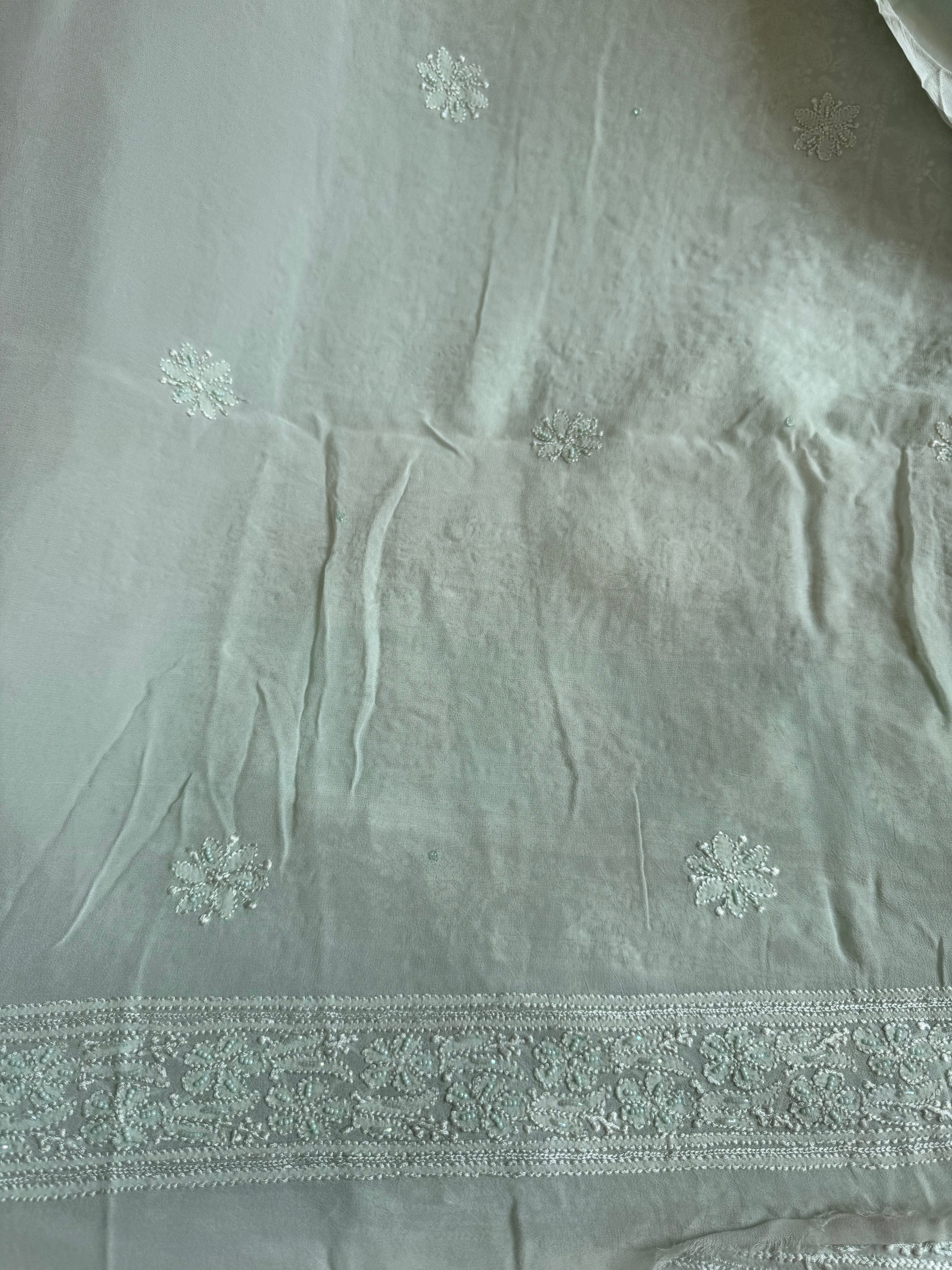 Viscose Length with Dupatta - Blue ARIAA CHIKANKARI