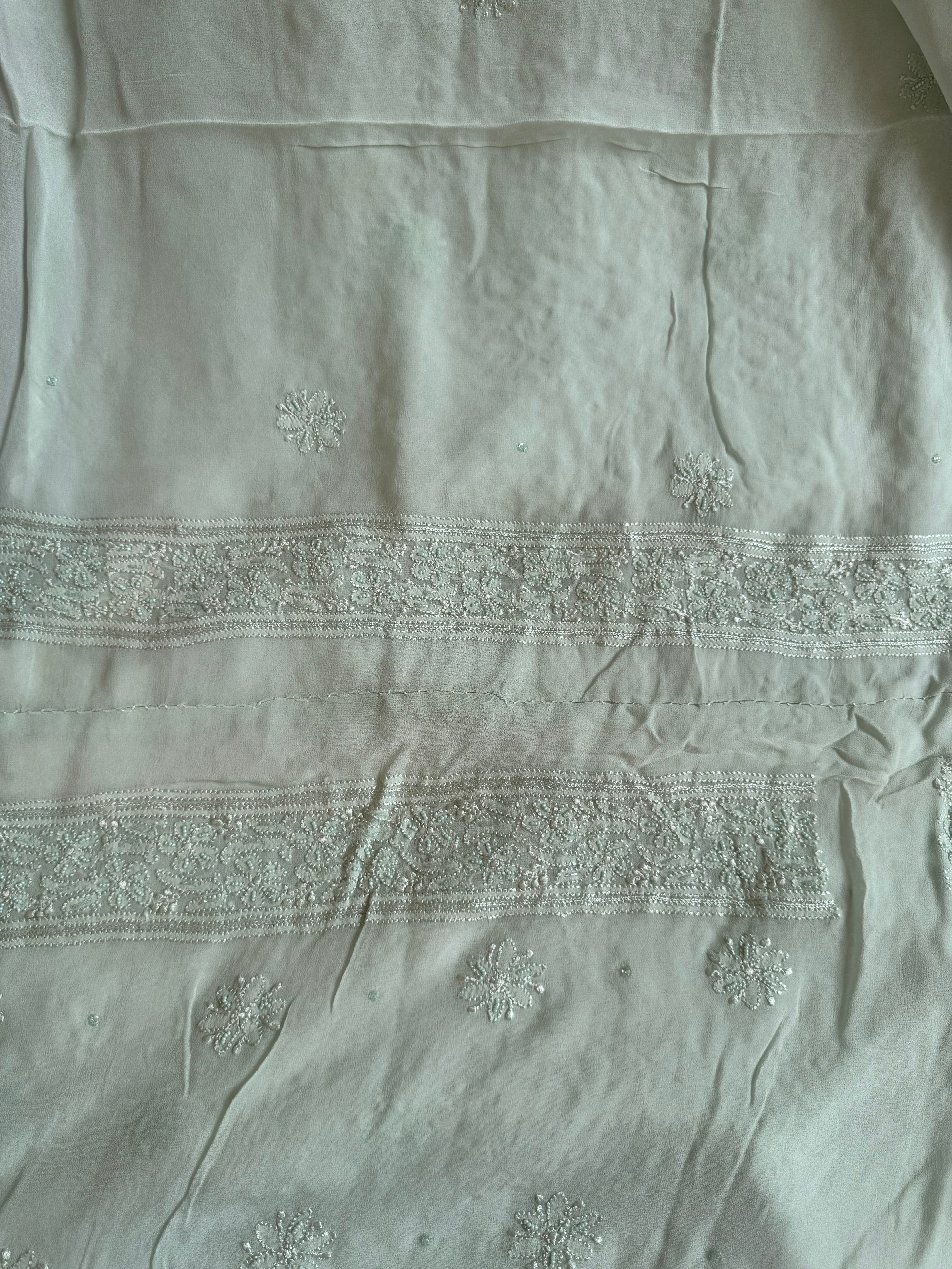 Viscose Length with Dupatta - Blue ARIAA CHIKANKARI