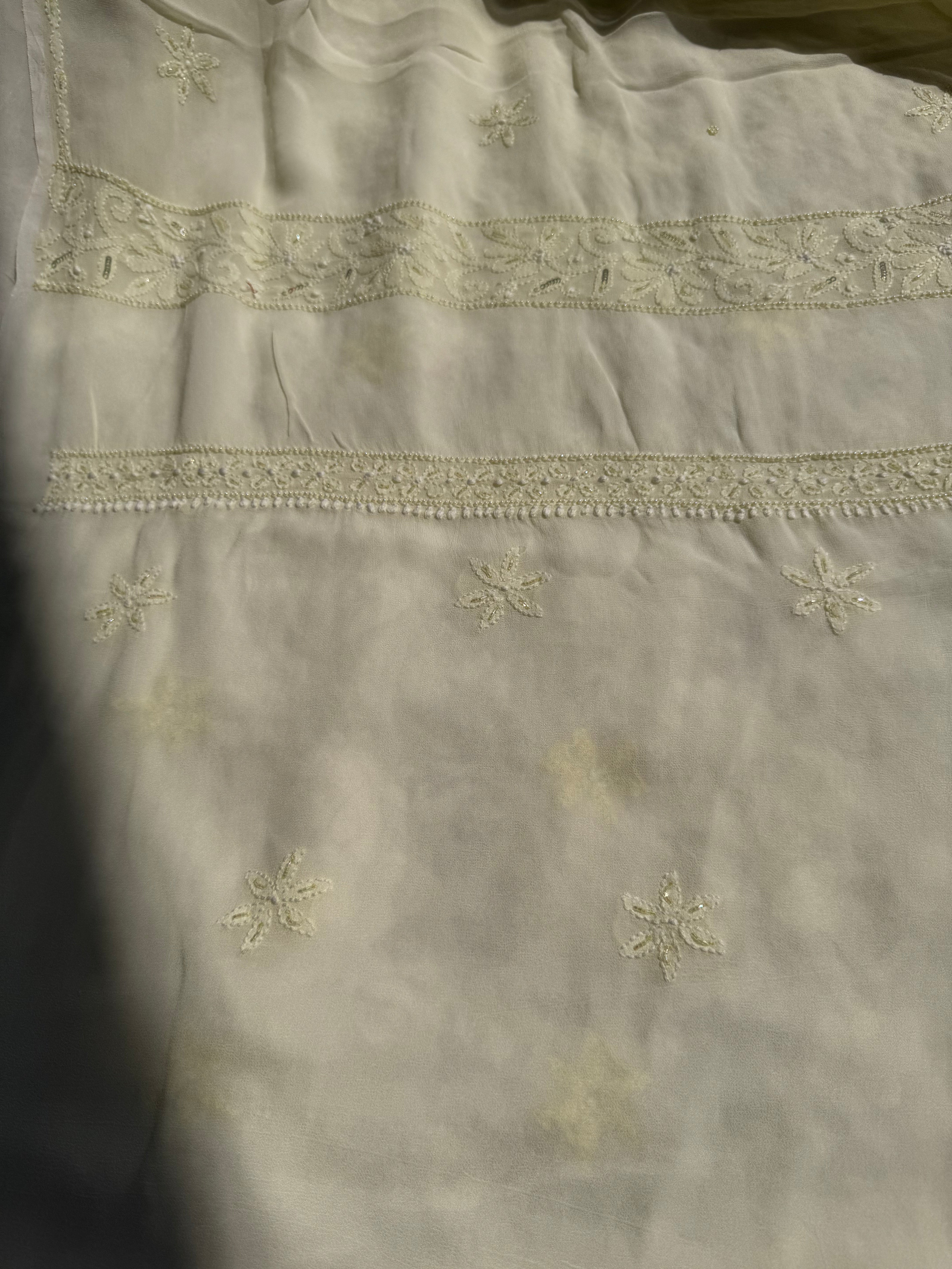 Viscose Length with Dupatta - Lemon Yellow ARIAA CHIKANKARI