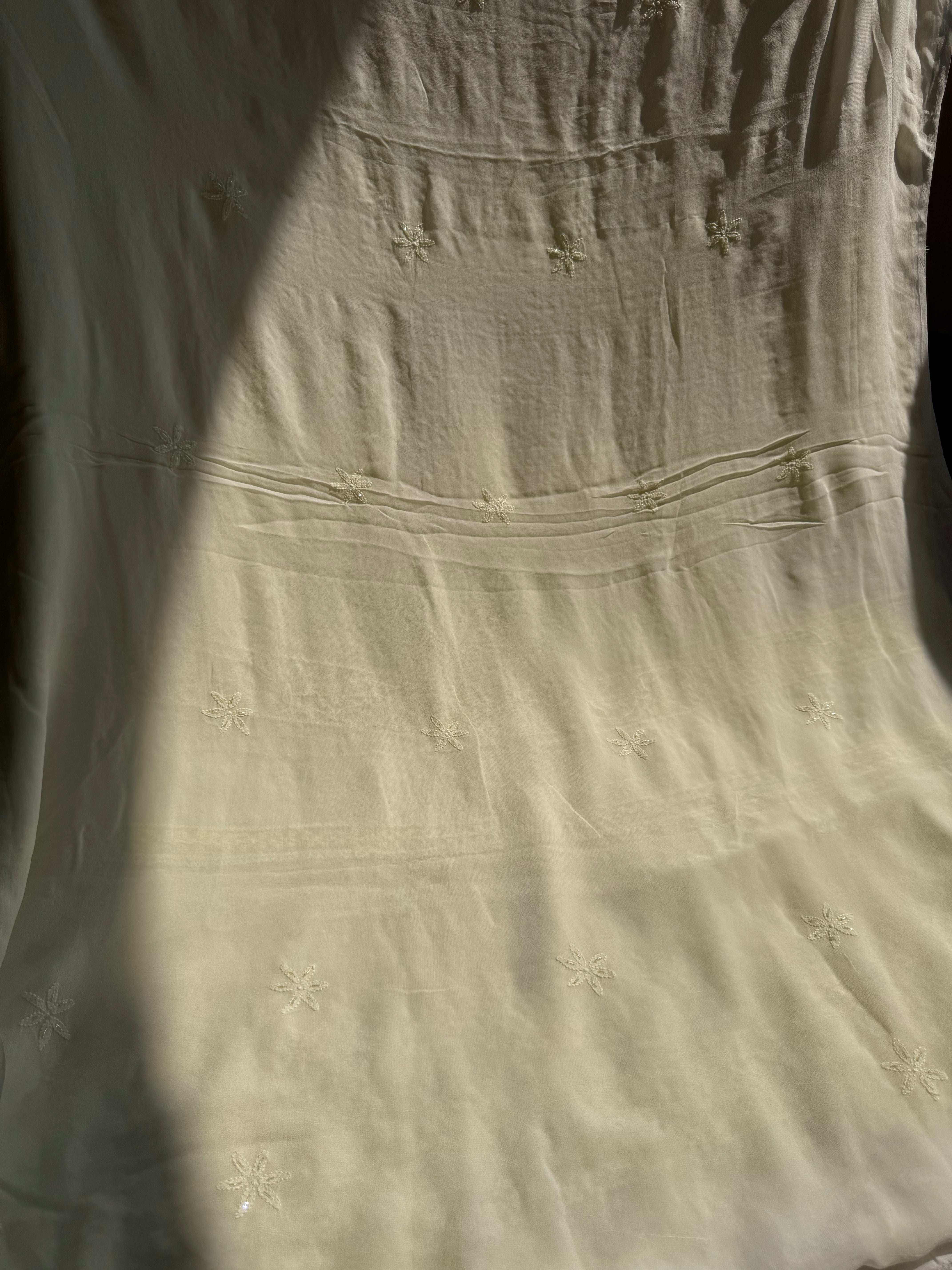 Viscose Length with Dupatta - Lemon Yellow ARIAA CHIKANKARI
