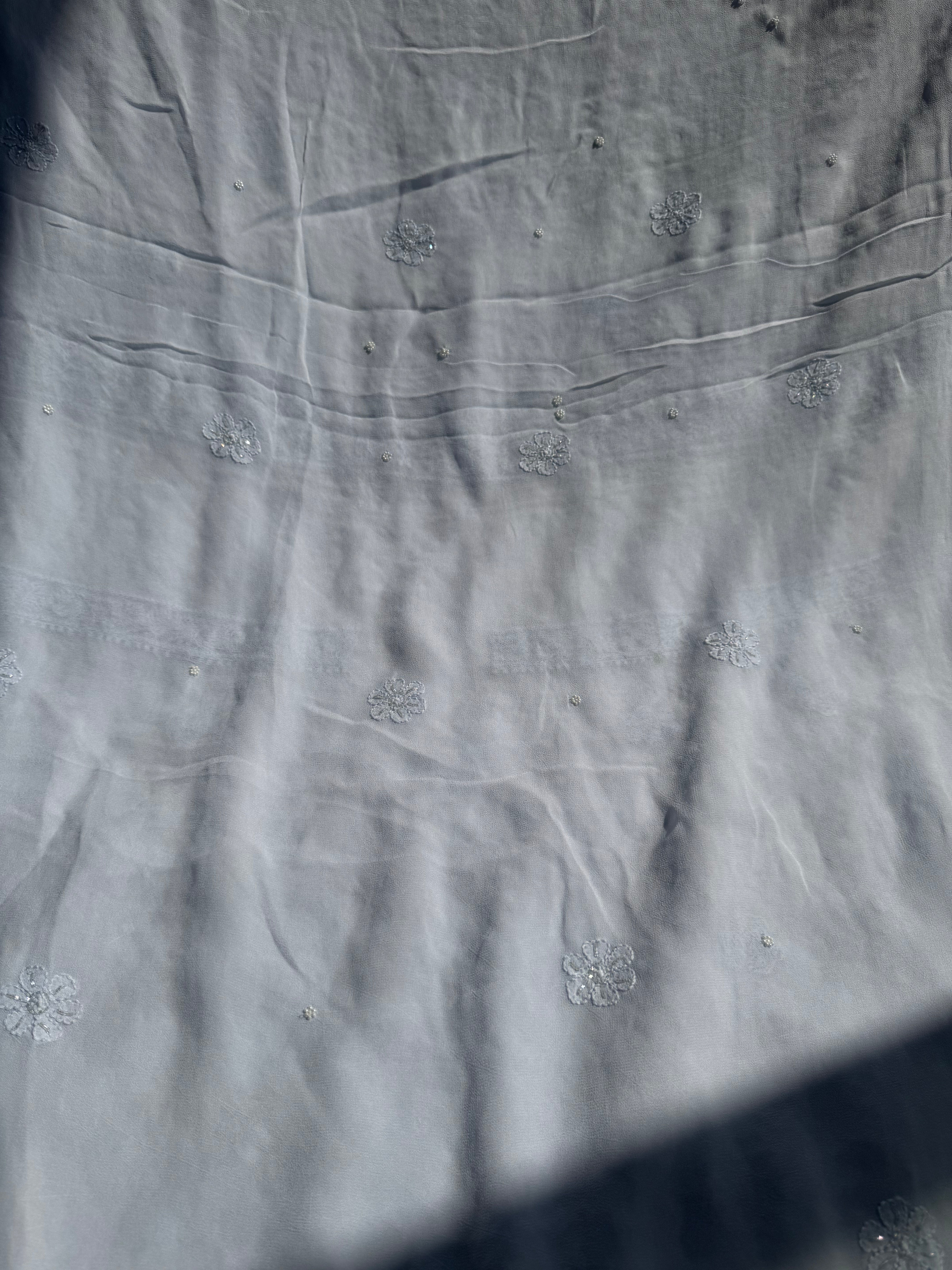 Viscose Length with Dupatta - Grey