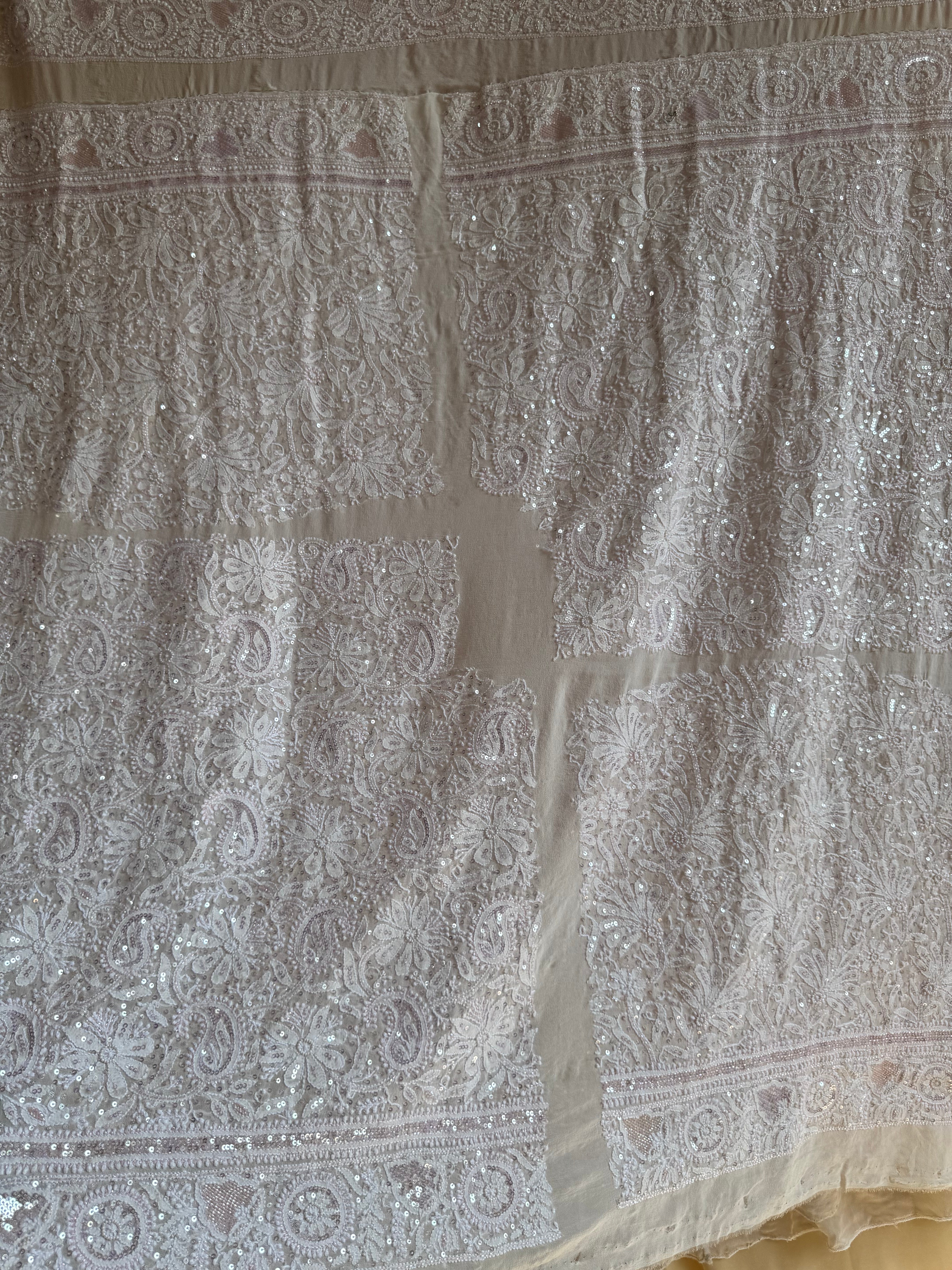 Pure Georgette Chikankari Lehenga ARIAA CHIKANKARI