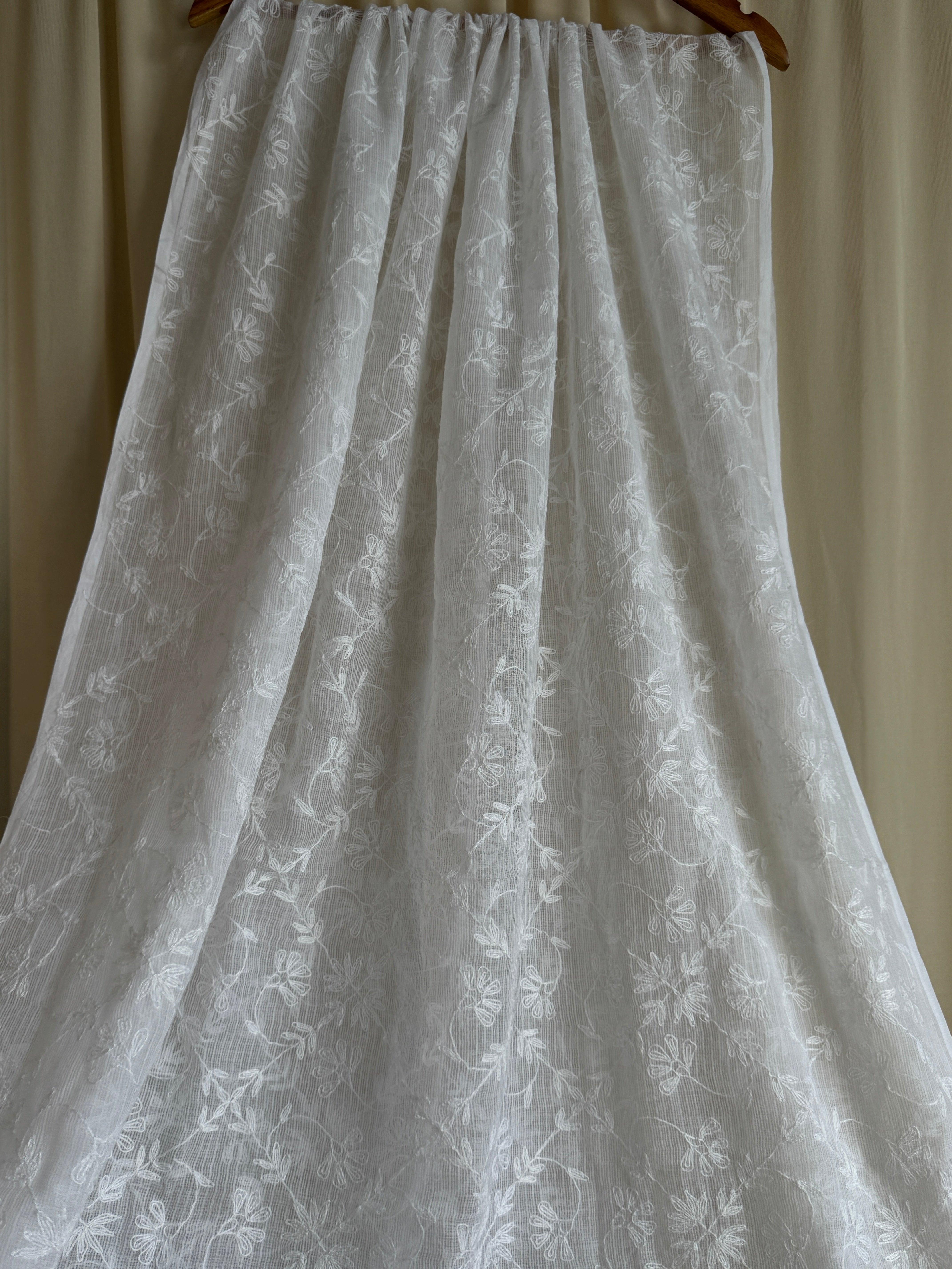 Kota Dupatta with Chikankari - Full Jaal ARIAA CHIKANKARI