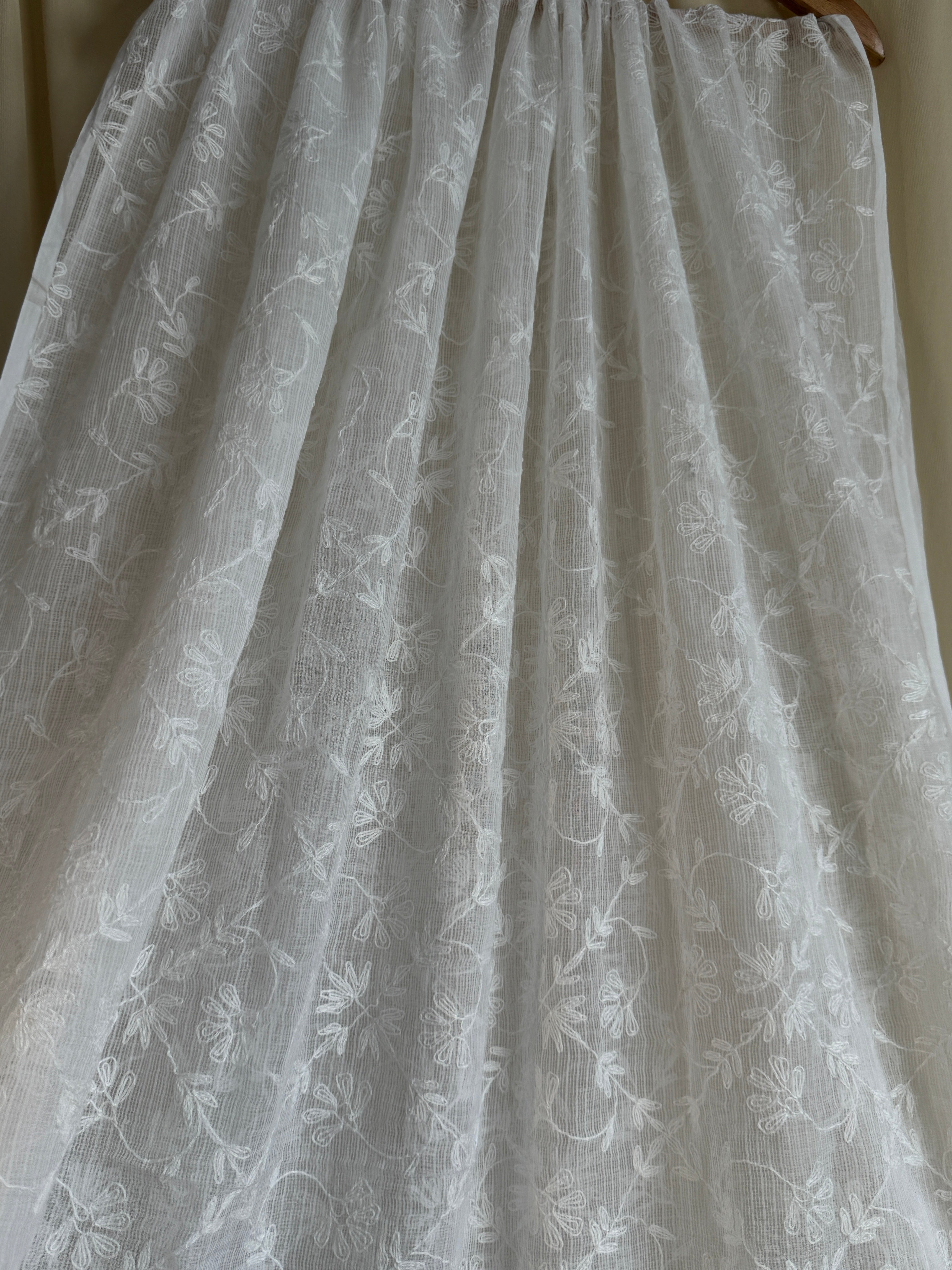 Kota Dupatta with Chikankari - Full Jaal ARIAA CHIKANKARI