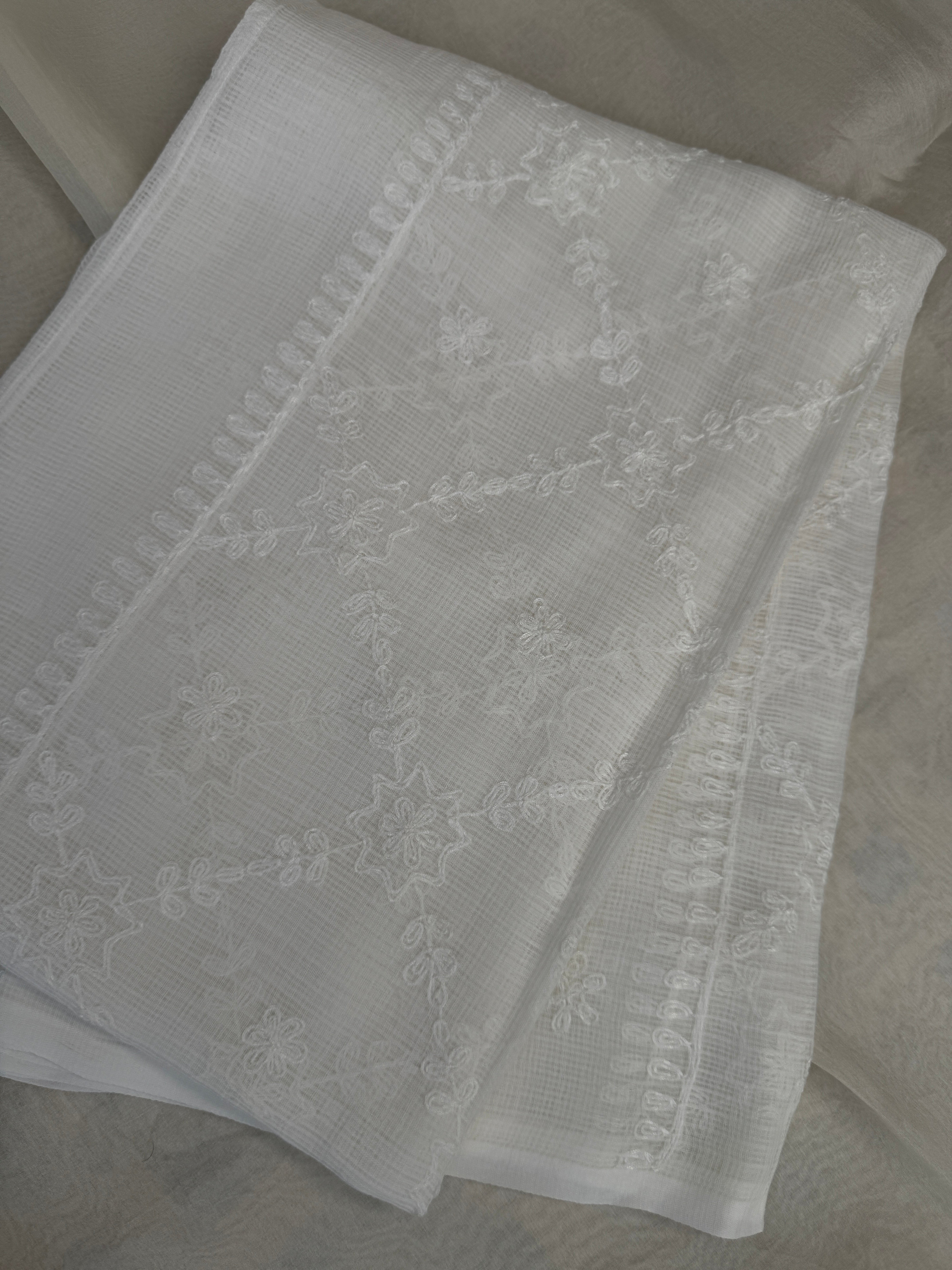 Kota Dupatta with Chikankari - Full Jaan ARIAA CHIKANKARI
