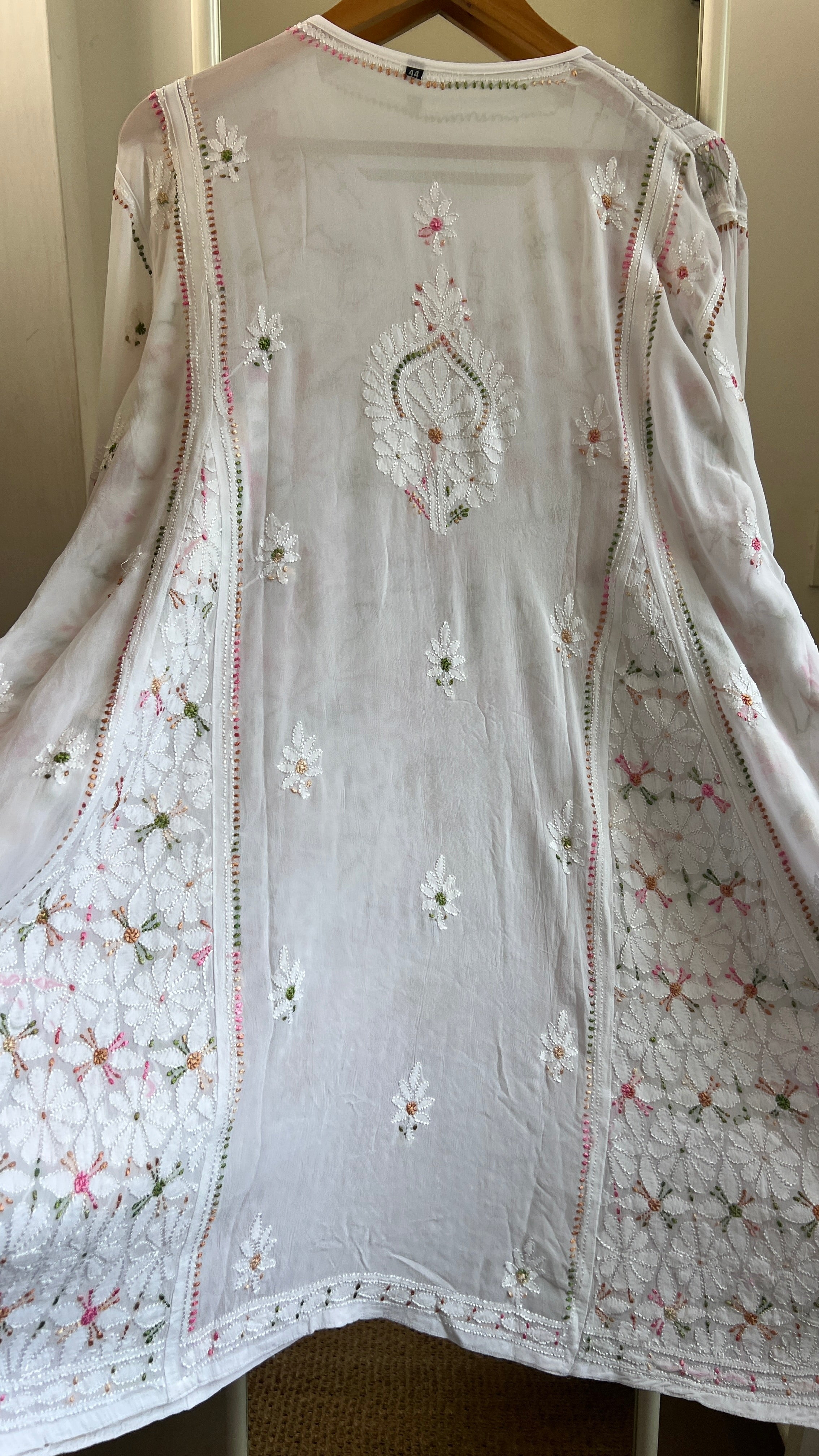 Viscose Chikankari Short Anarkali - Multi Colour - Sahar Collection