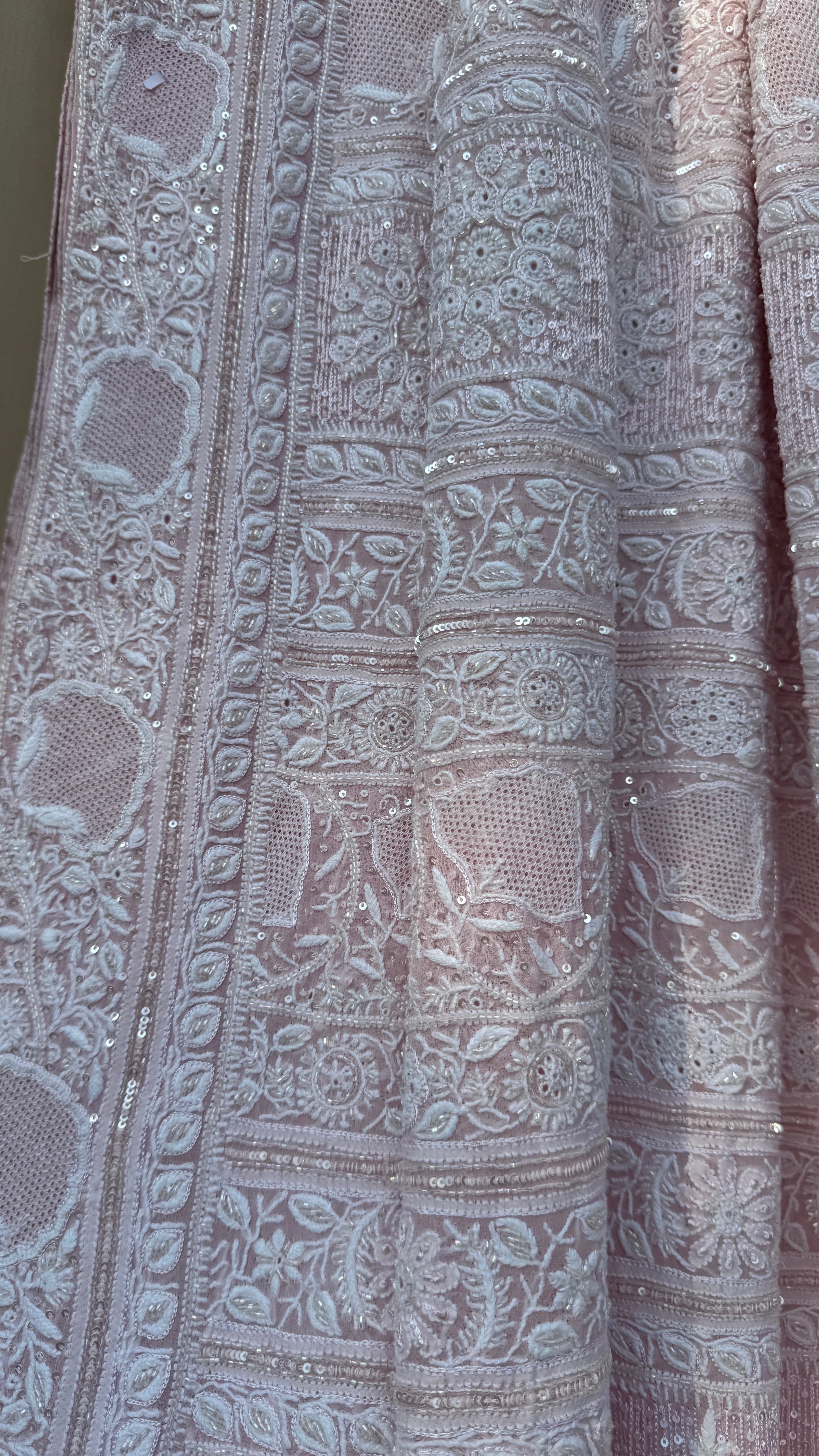 Pure Georgette Chikankari Saree