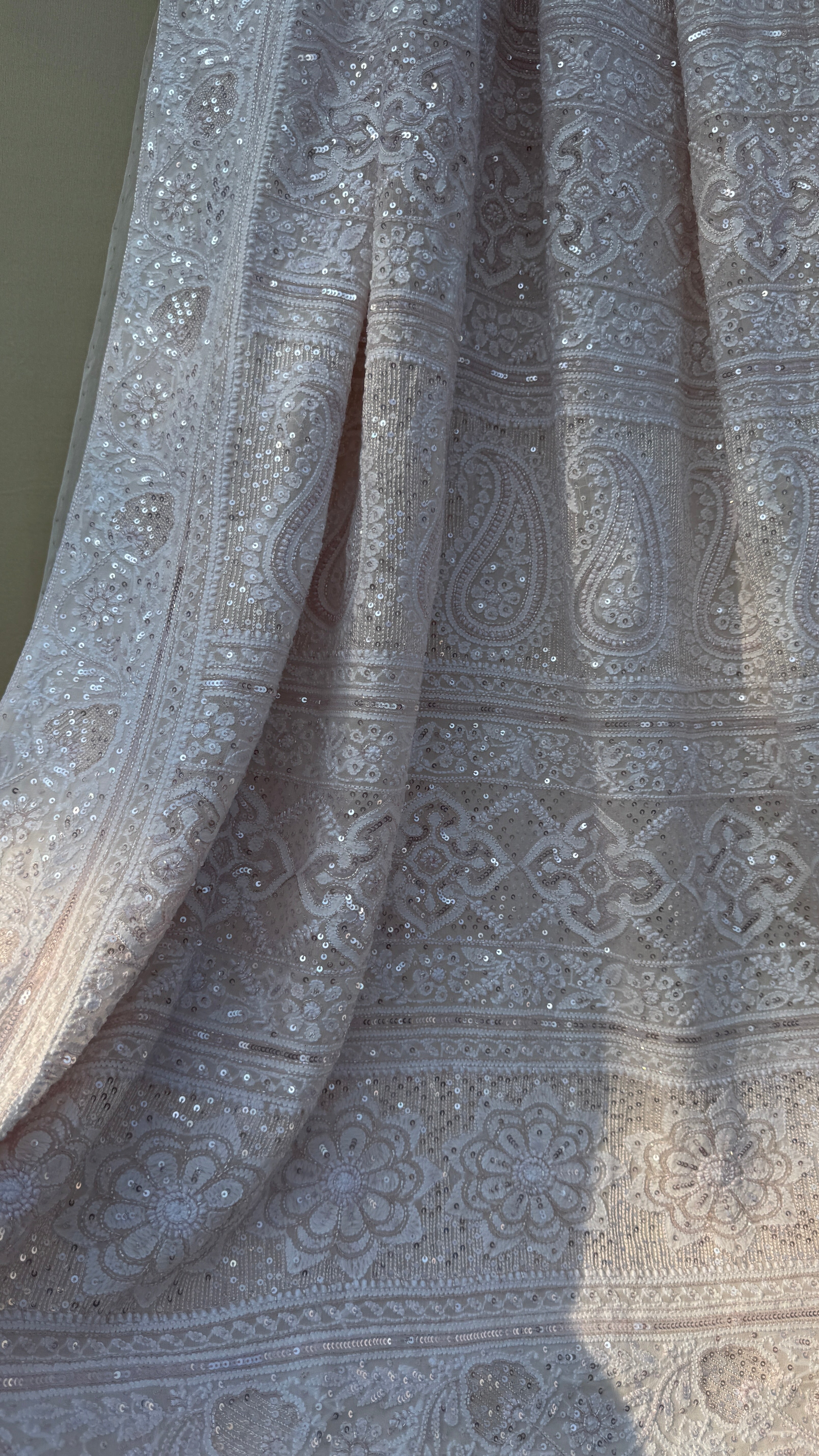 Pure Georgette Chikankari Saree