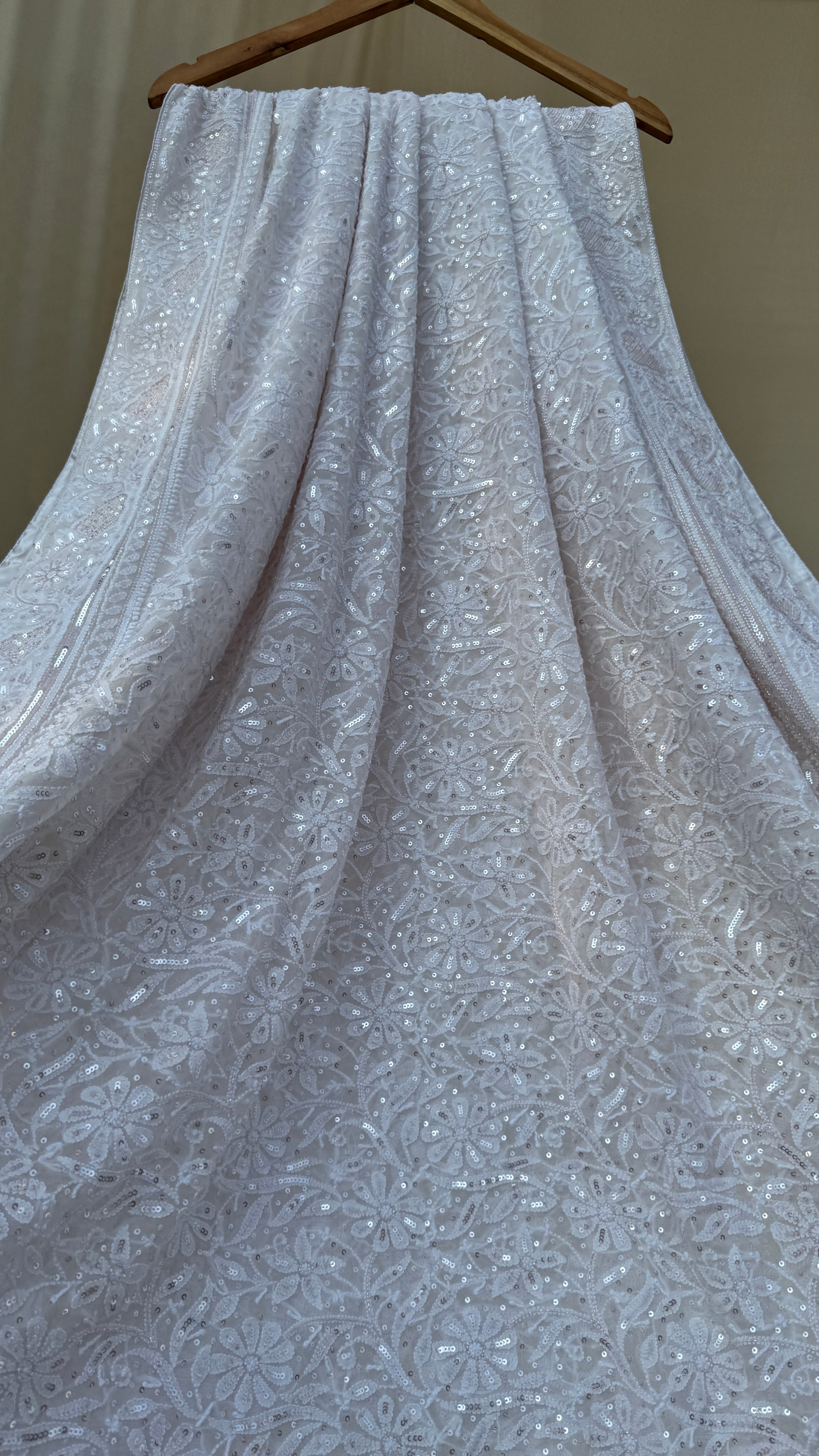 Pure Georgette Chikankari Saree