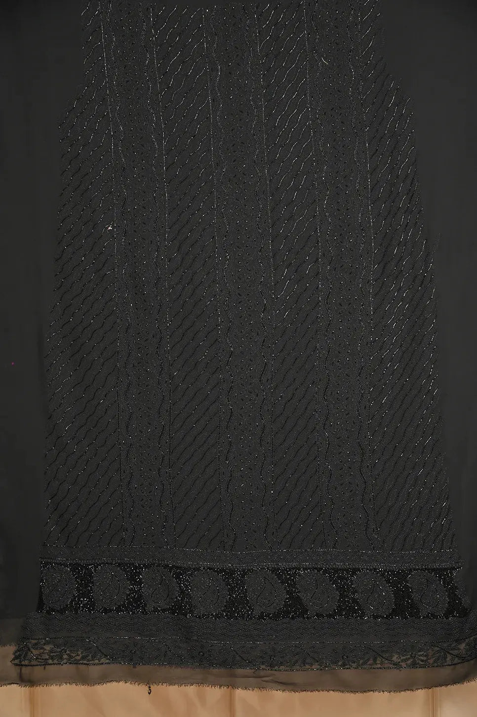 Viscose Length with Dupatta - Black - Lucknawi Chikankari