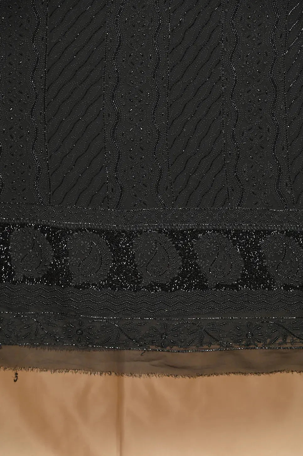 Viscose Length with Dupatta - Black - Lucknawi Chikankari