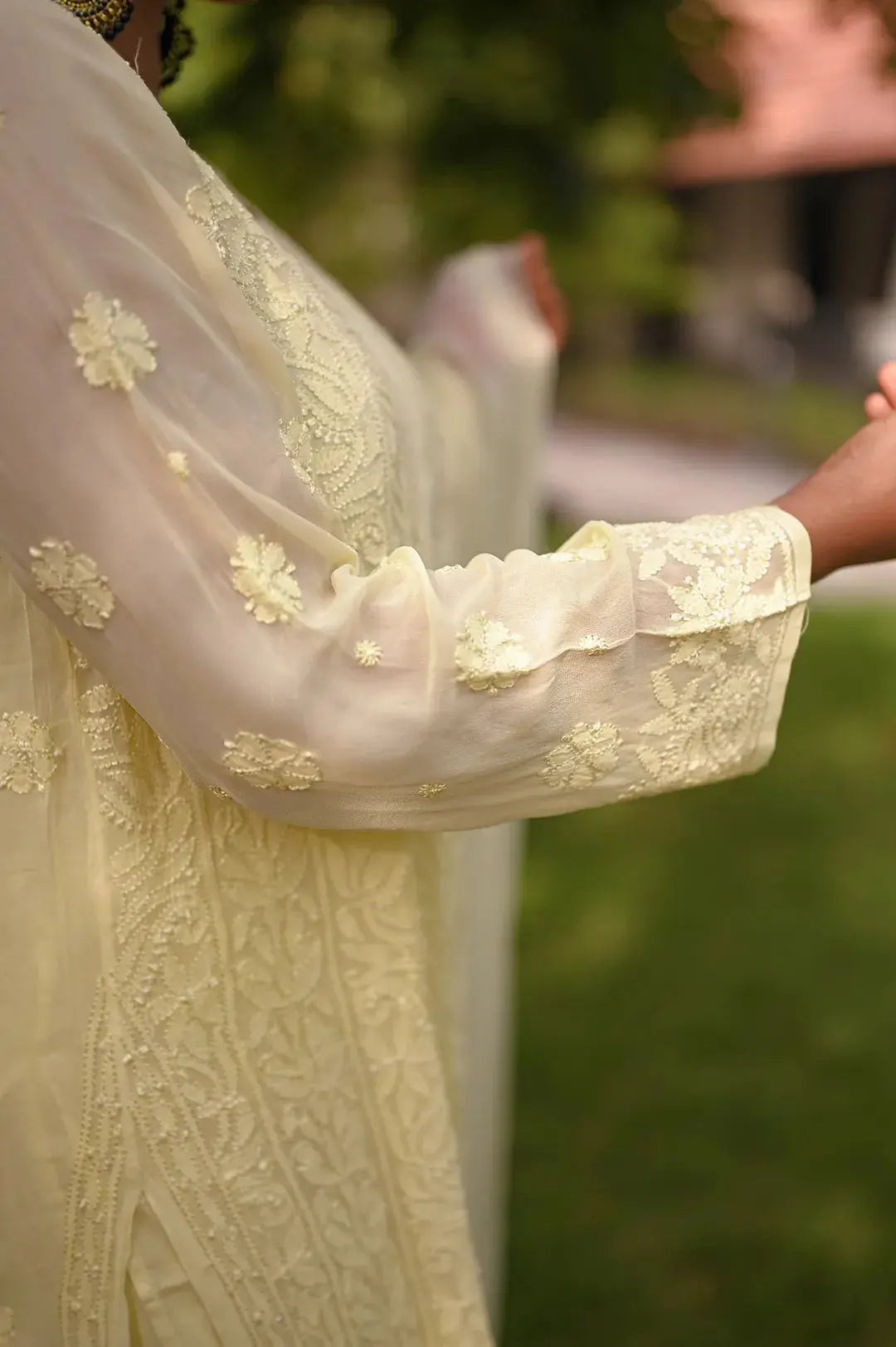 Viscose Plazzo Set - Lemon Yellow: Bright and Cheerful Chikankari Outfit