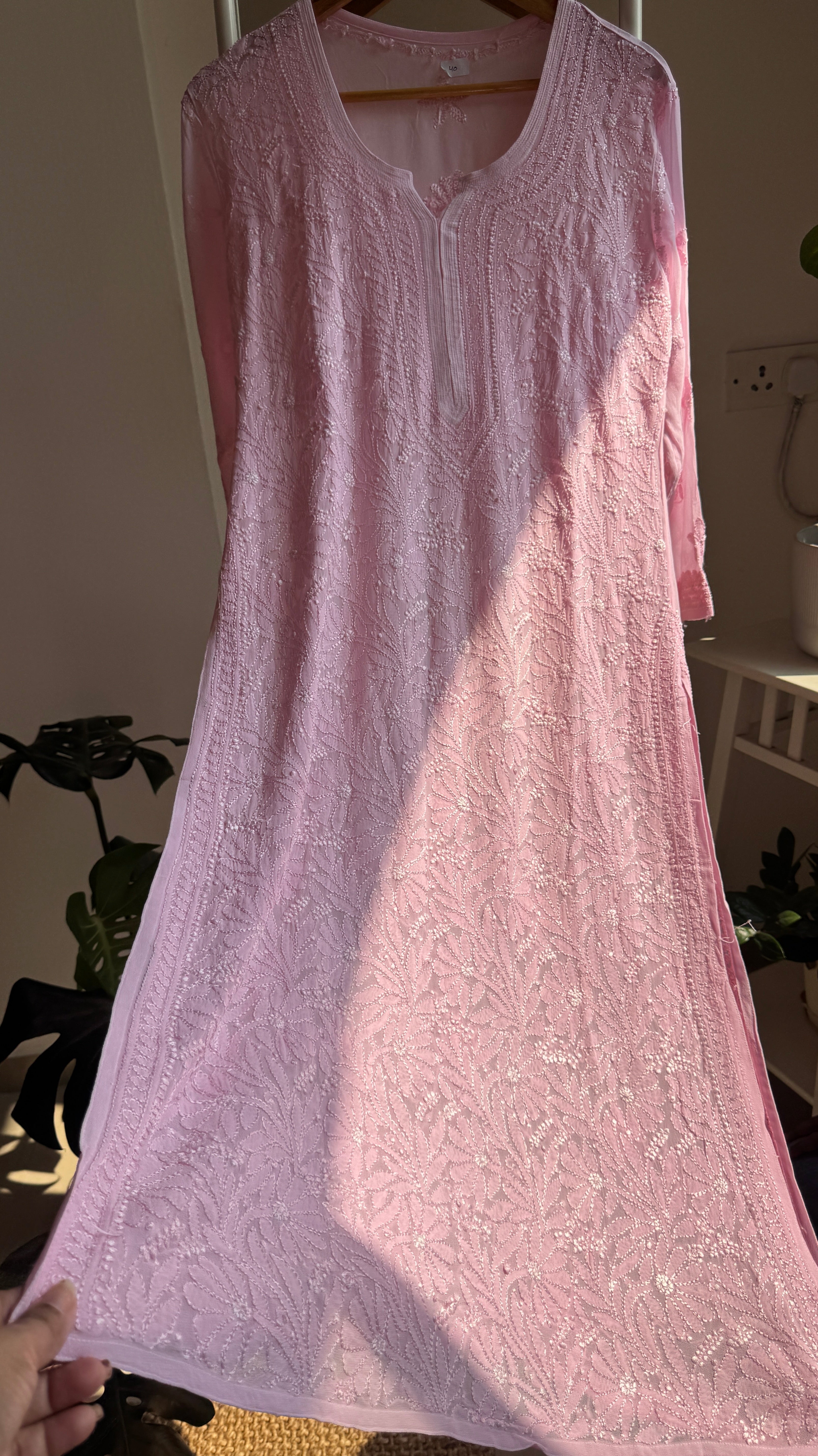 Viscose Kurti - Baby Pink