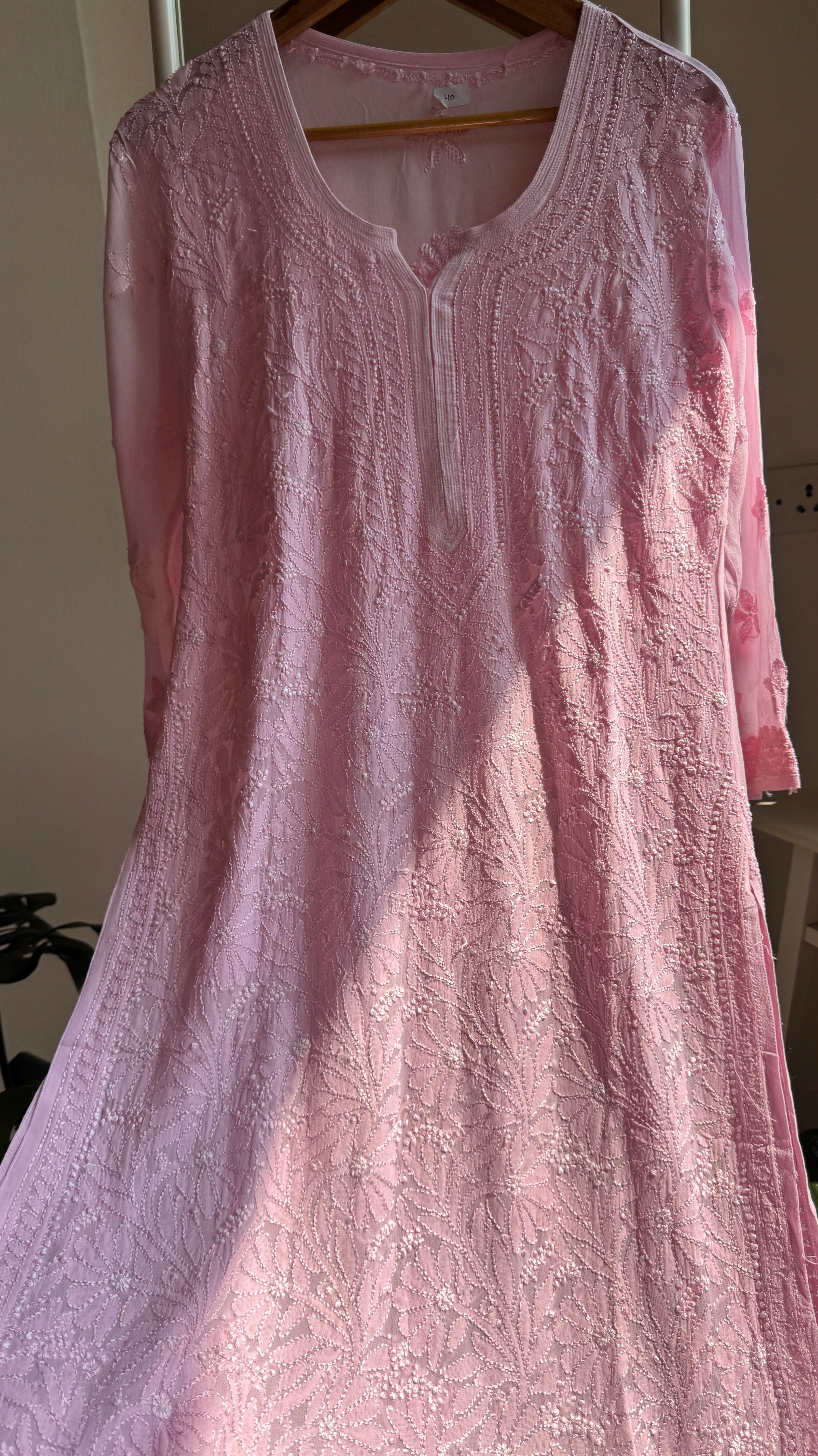 Viscose Kurti - Baby Pink