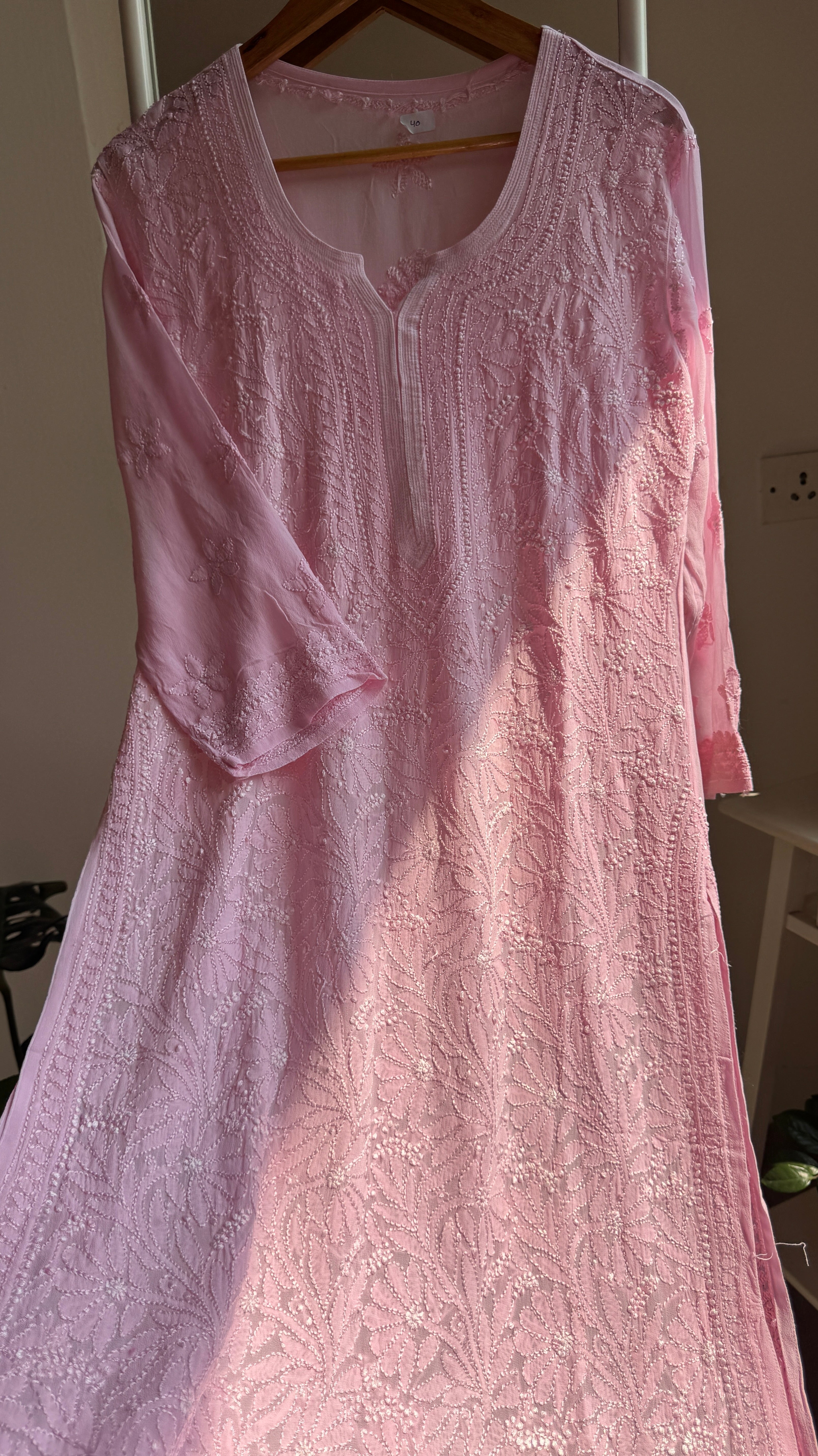 Viscose Kurti - Baby Pink