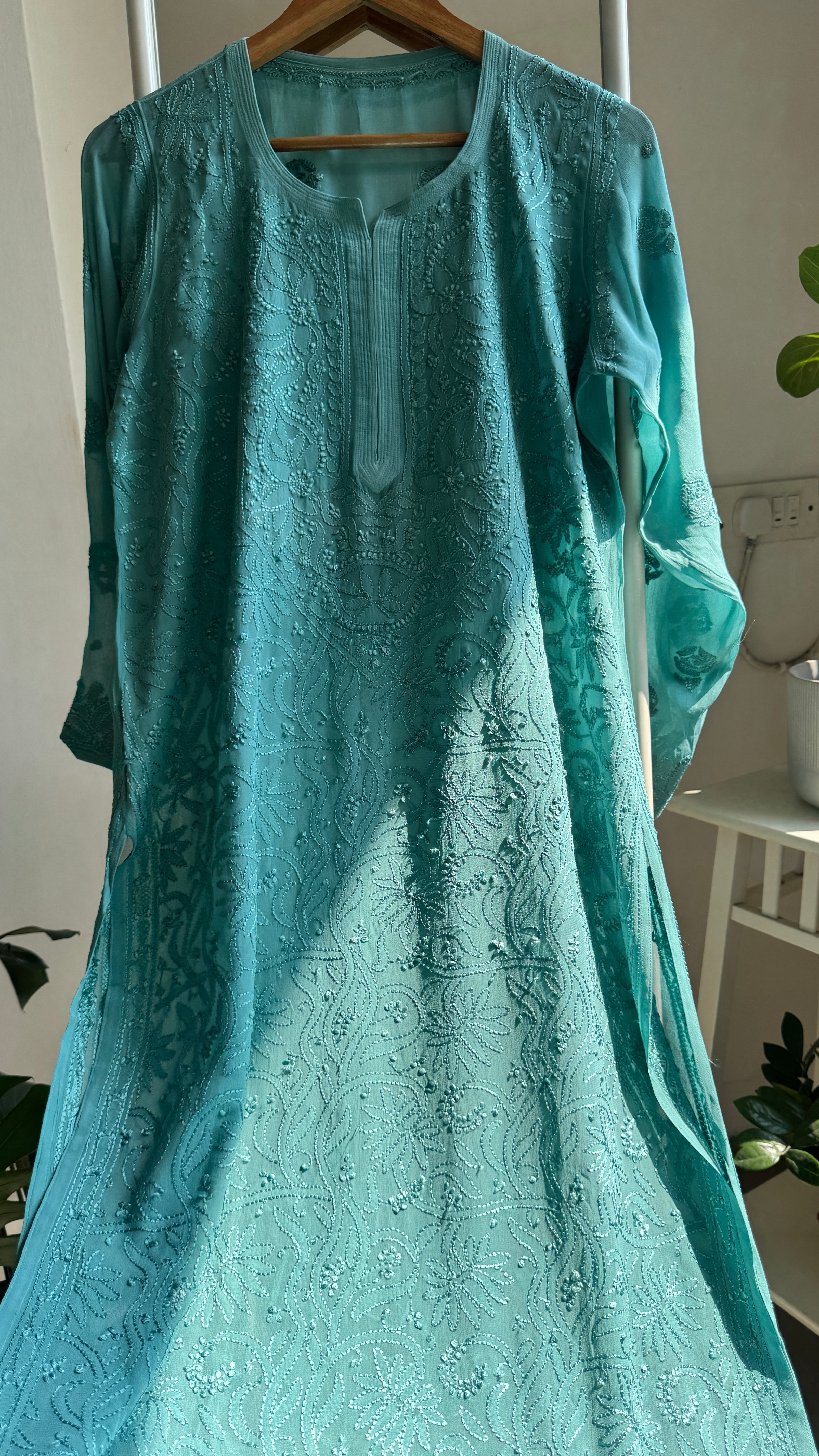 Viscose Kurti - Tiffany Green