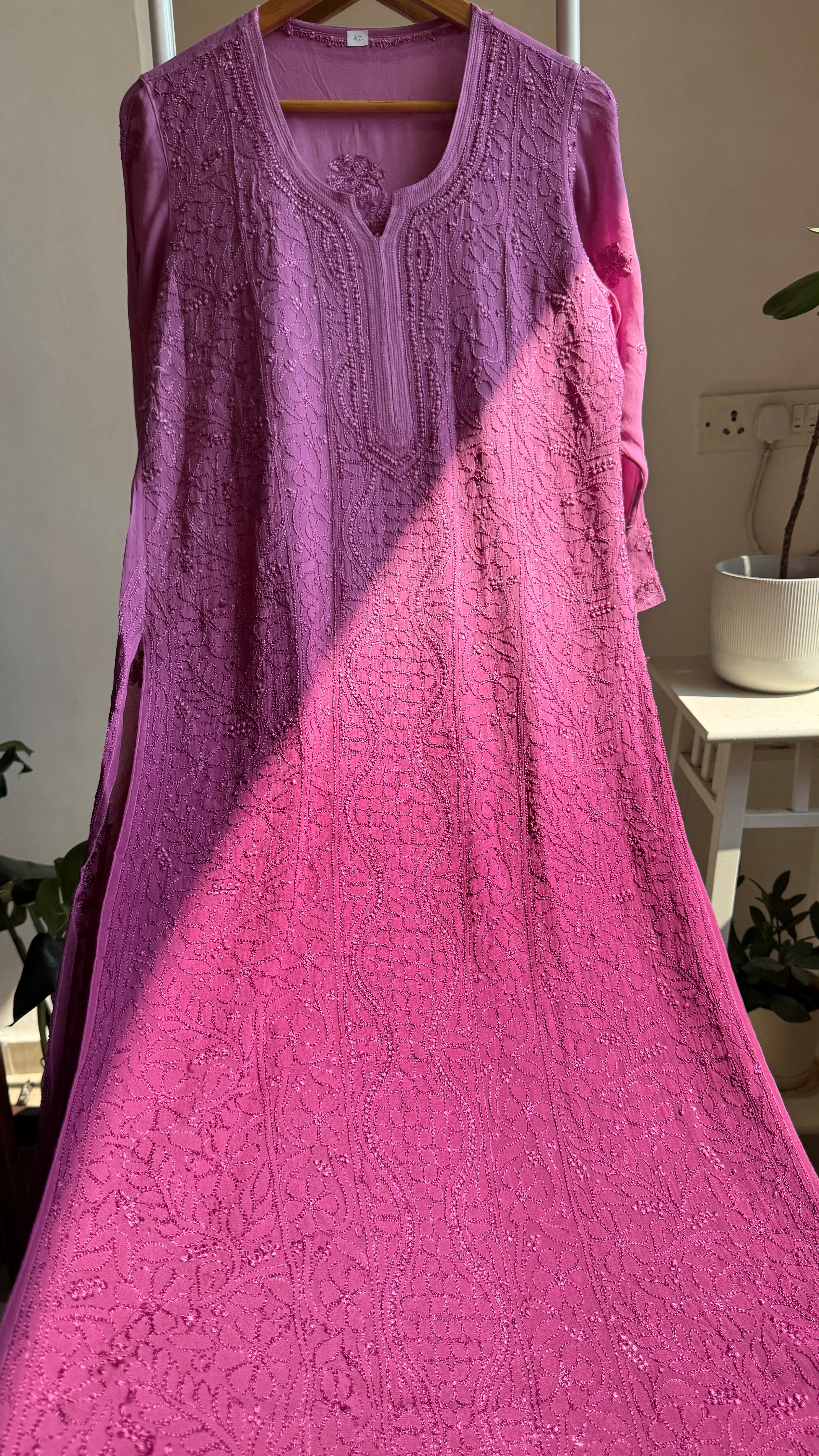 Viscose Kurti - Plum Purple