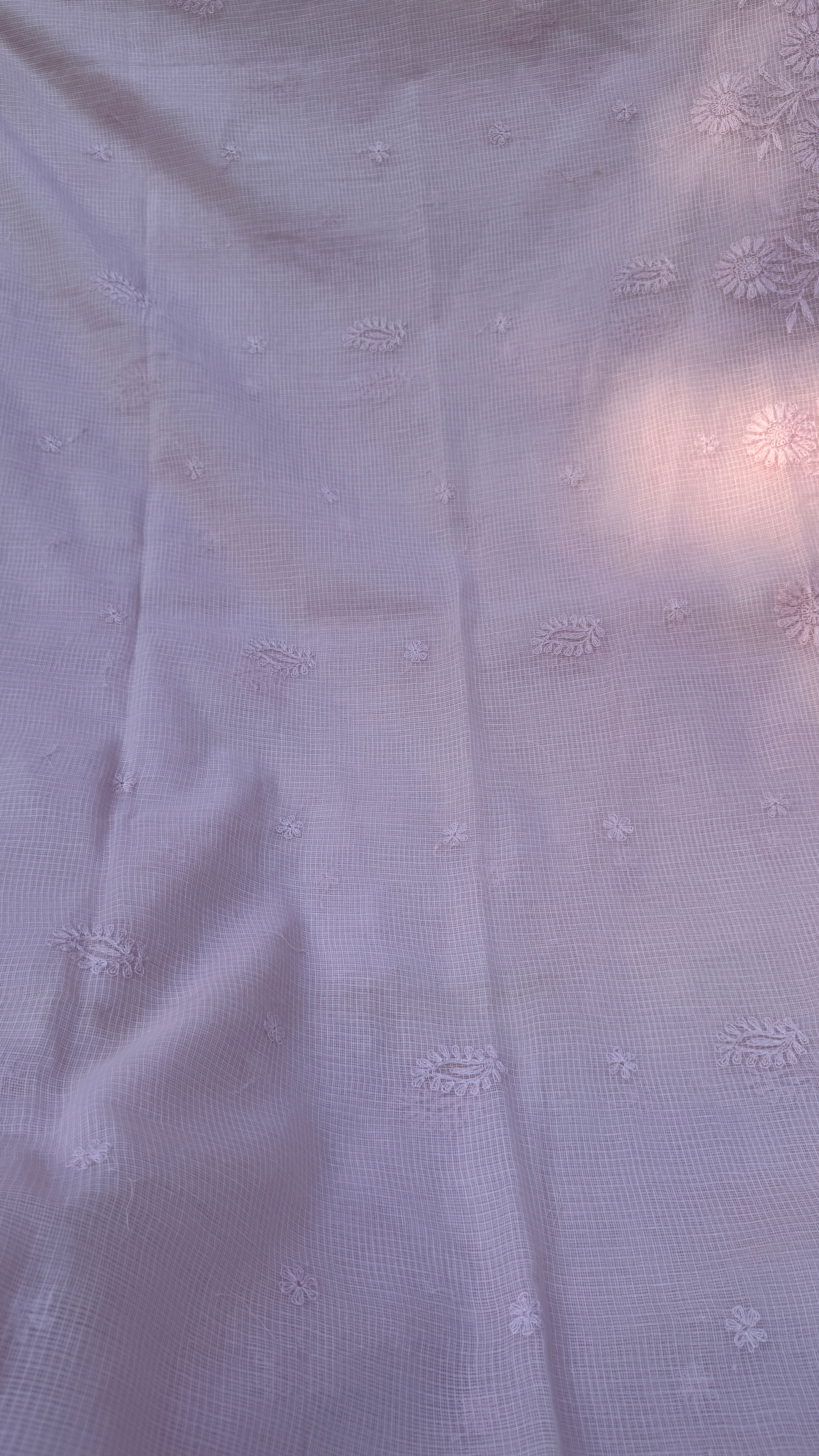 Kota Chikankari saree in Pink
