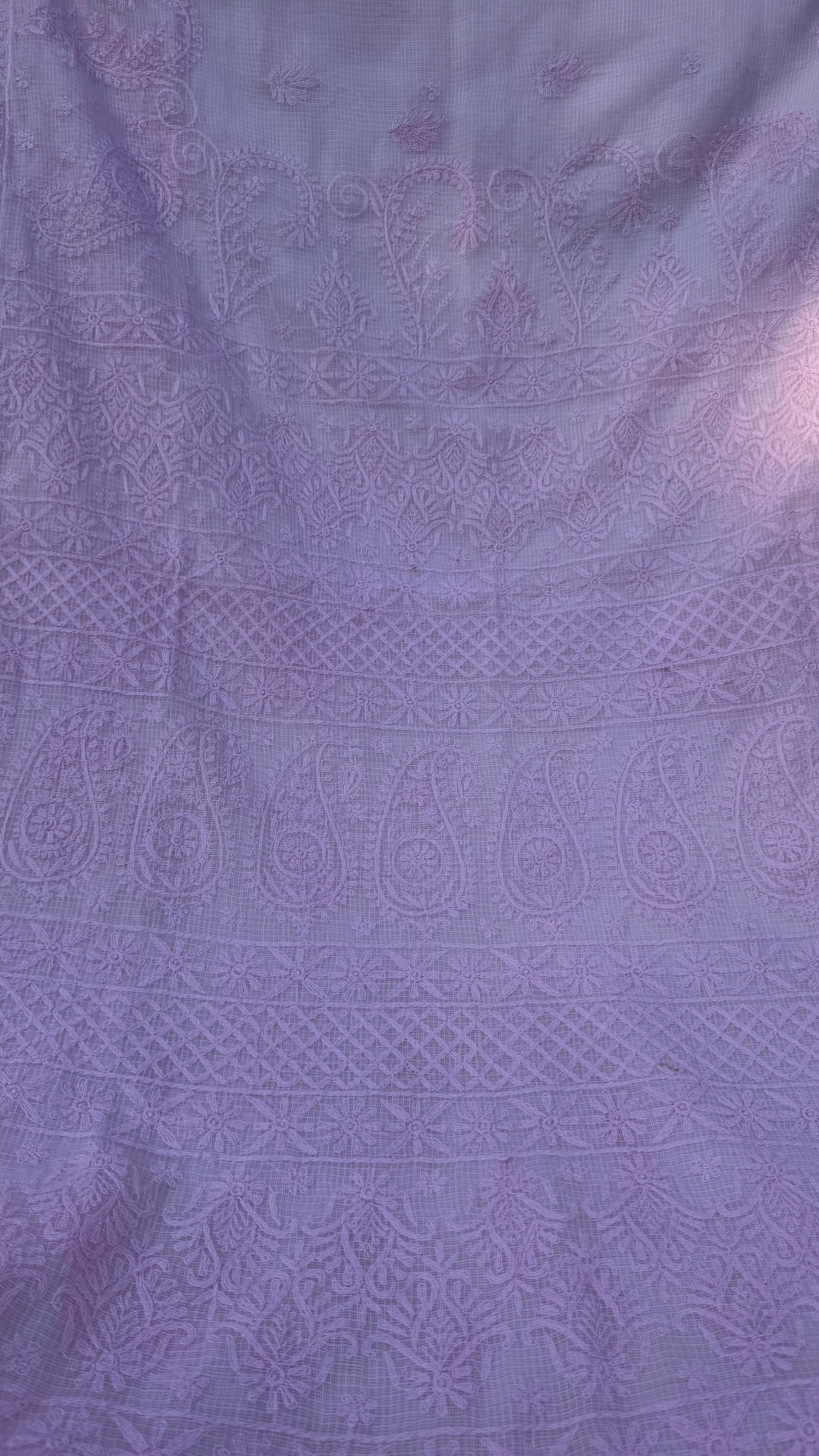 Kota Chikankari saree in Pink