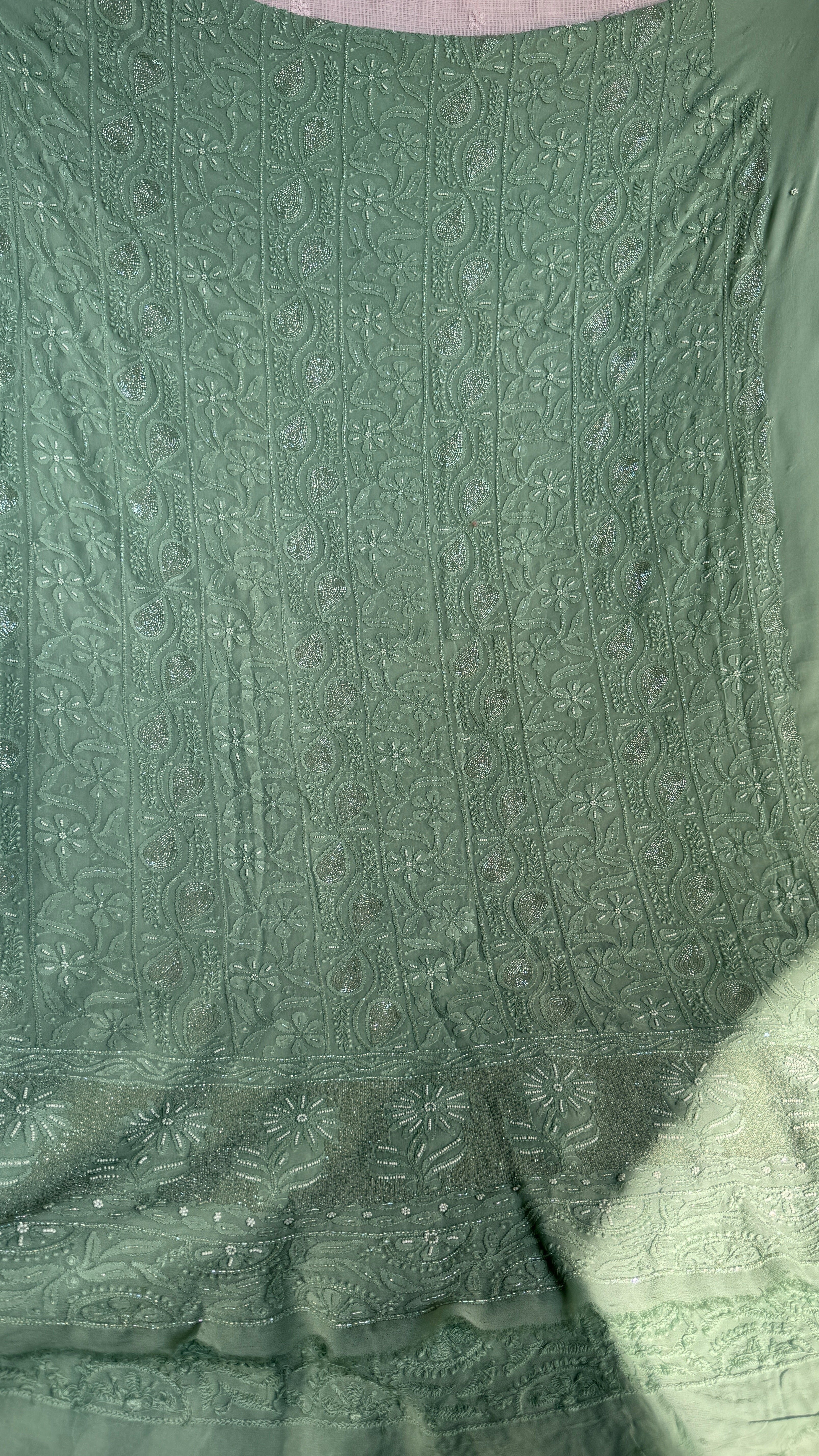 Viscose Length with Dupatta - Sage Green