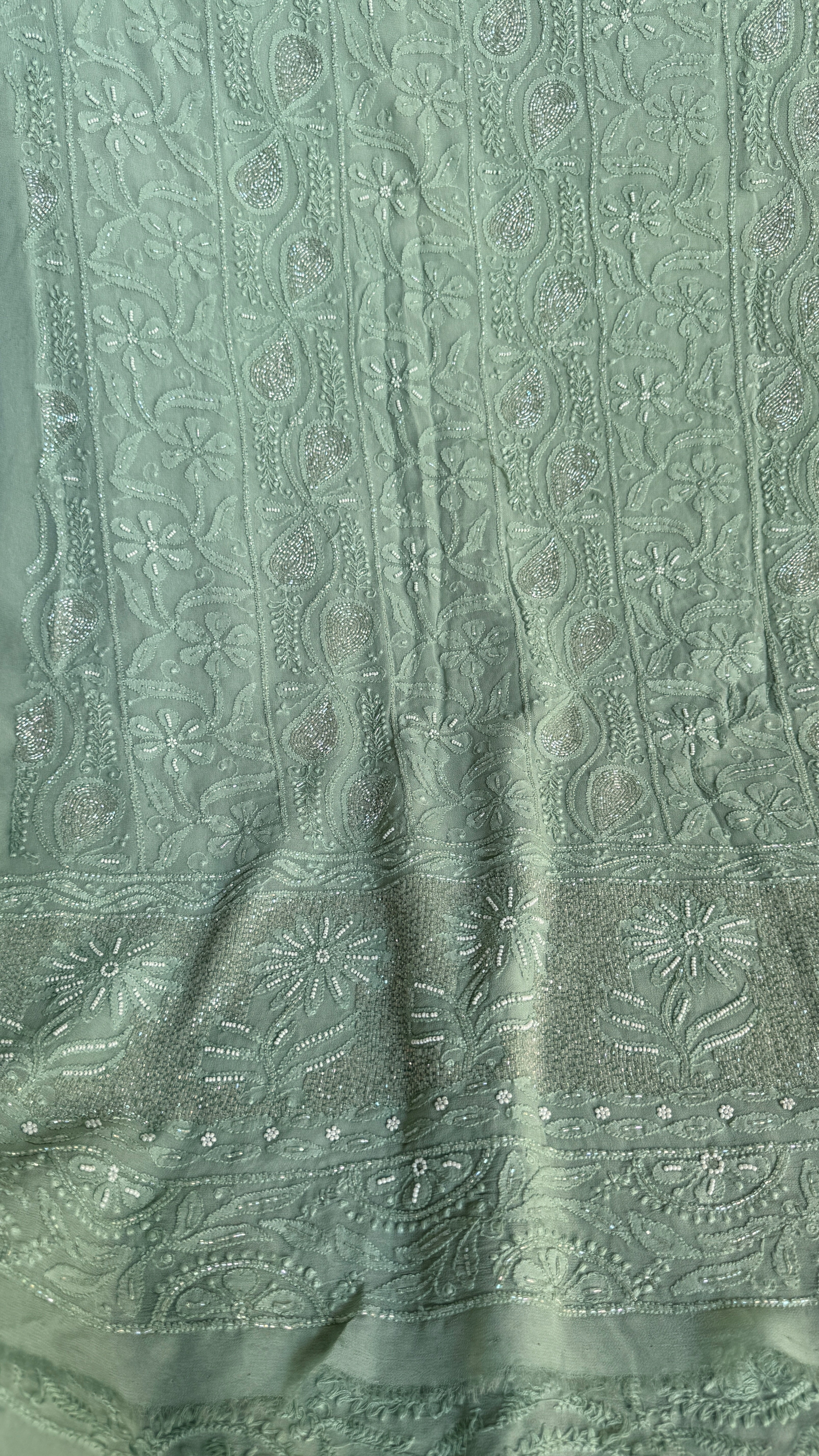 Viscose Length with Dupatta - Sage Green