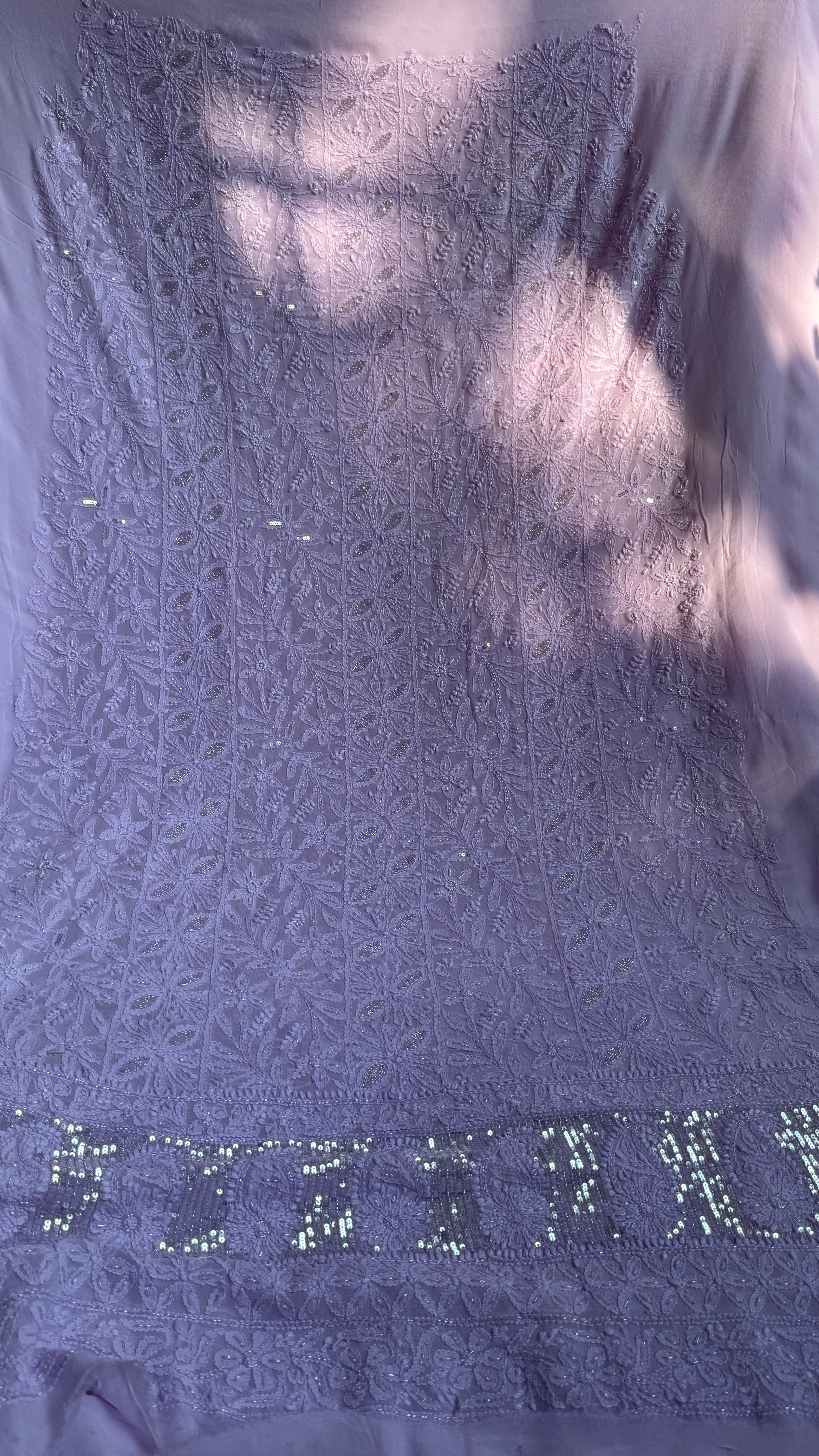 Viscose Length with Dupatta - Lilac