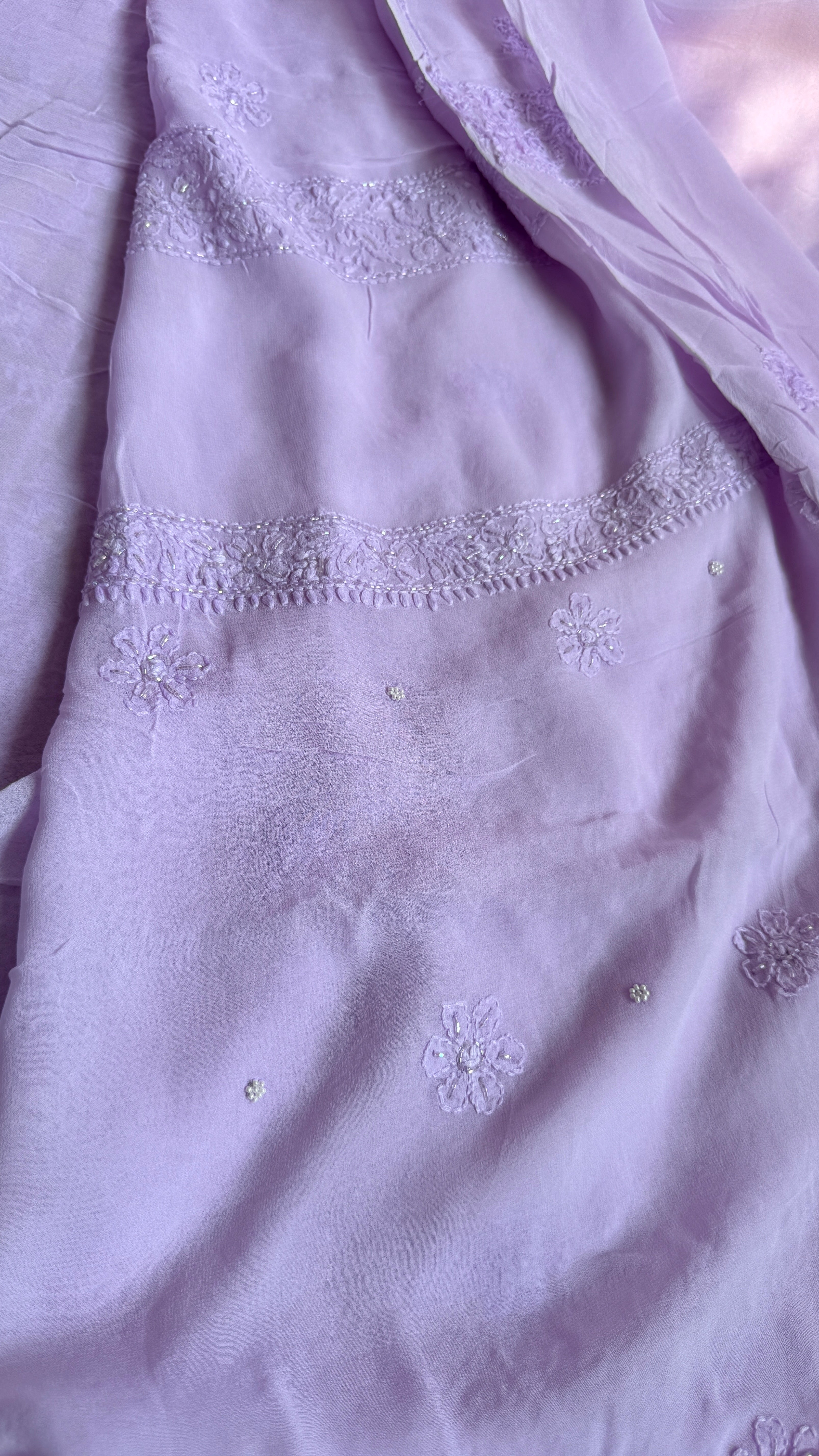 Viscose Length with Dupatta - Lilac