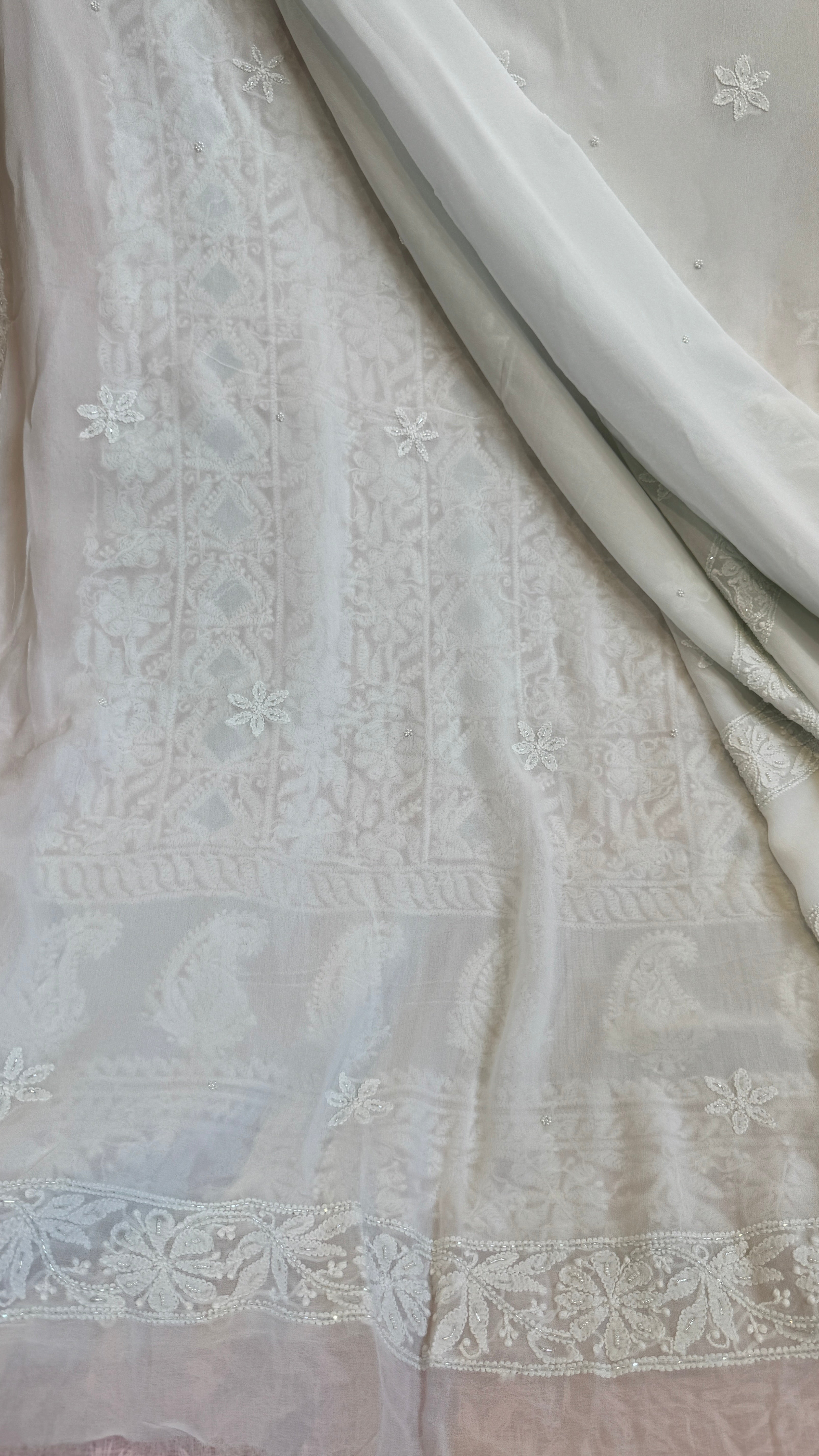 Viscose Length with Dupatta - Blue