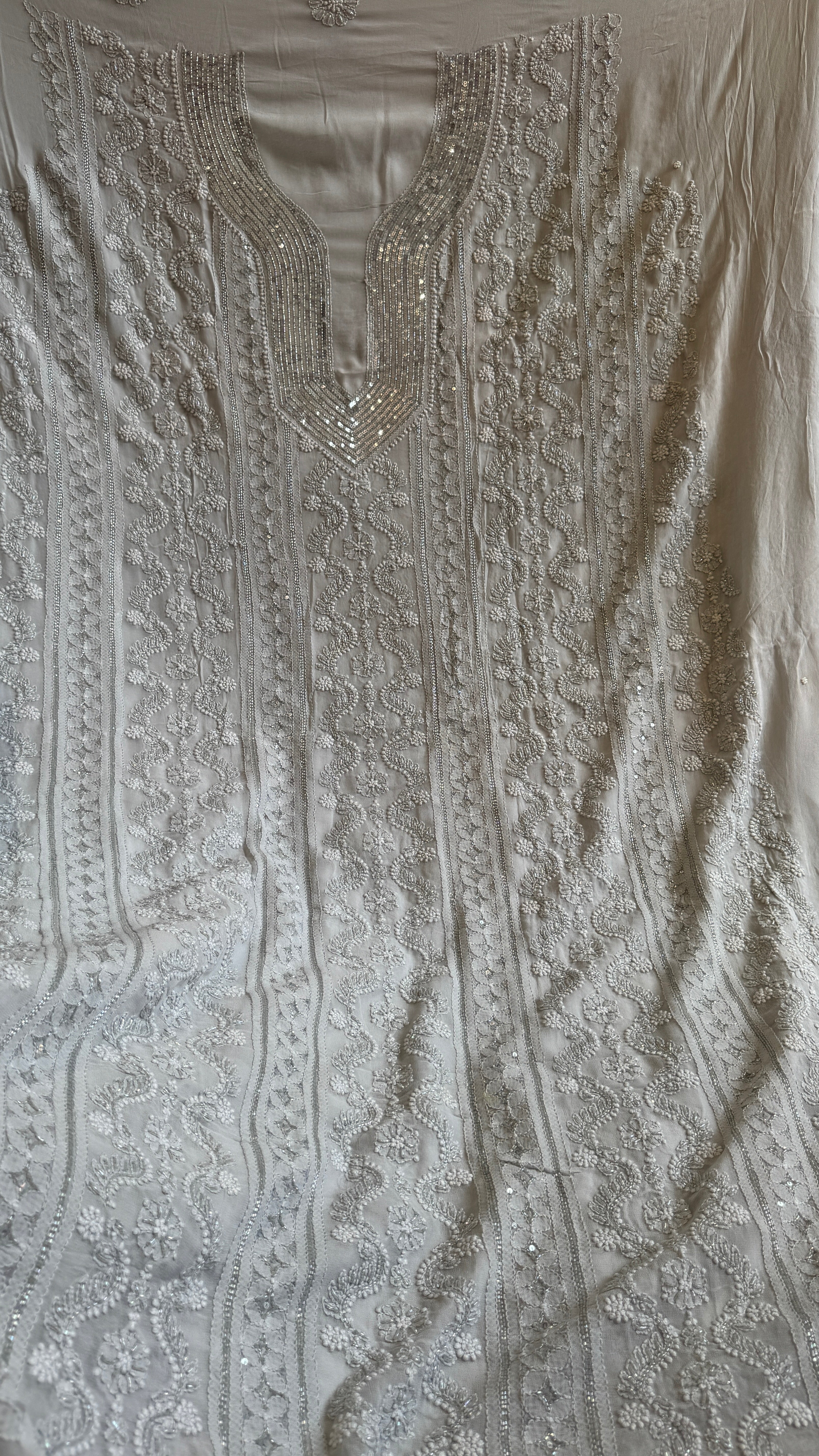 Viscose Length with Dupatta - Grey