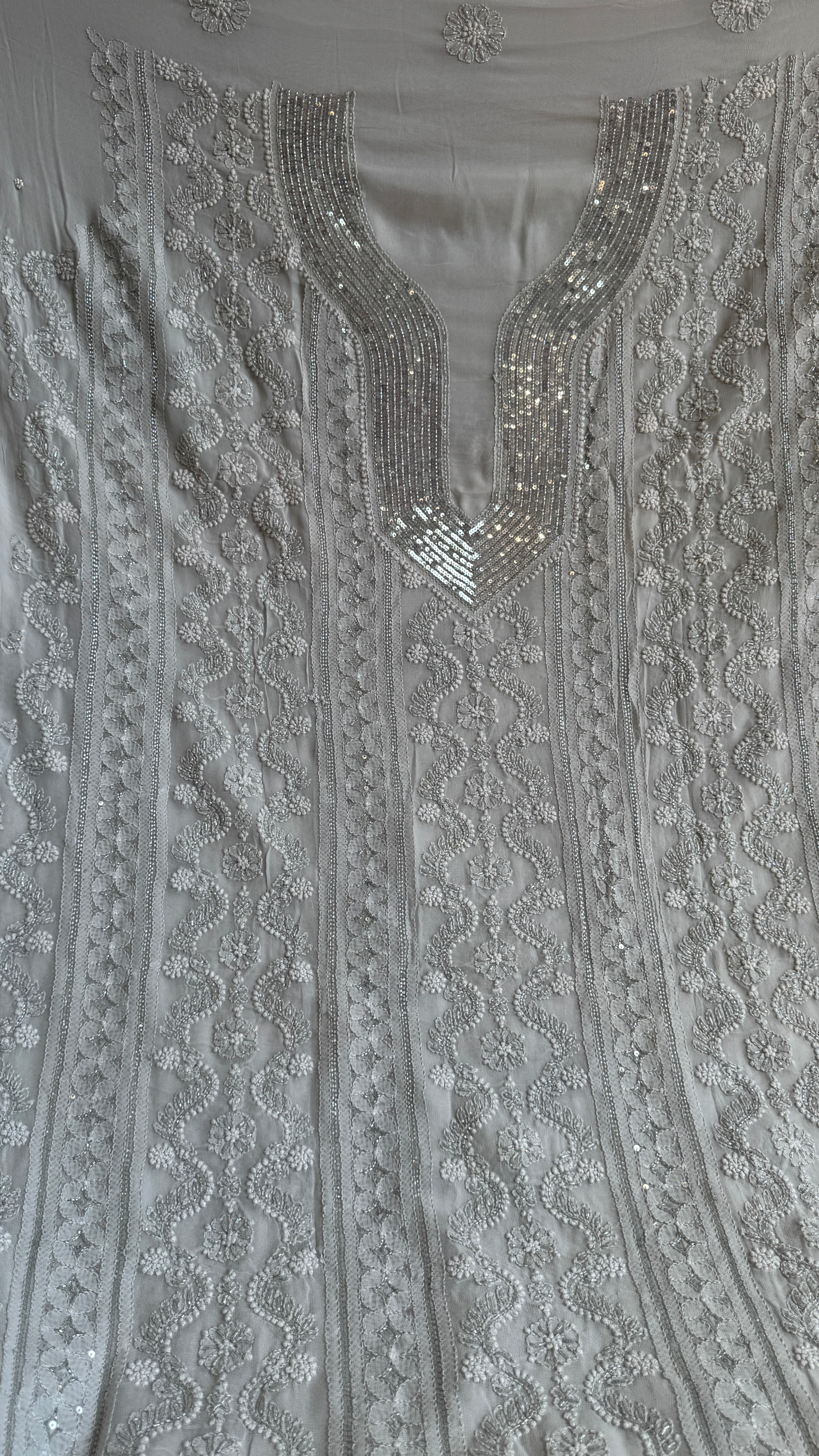 Viscose Length with Dupatta - Grey