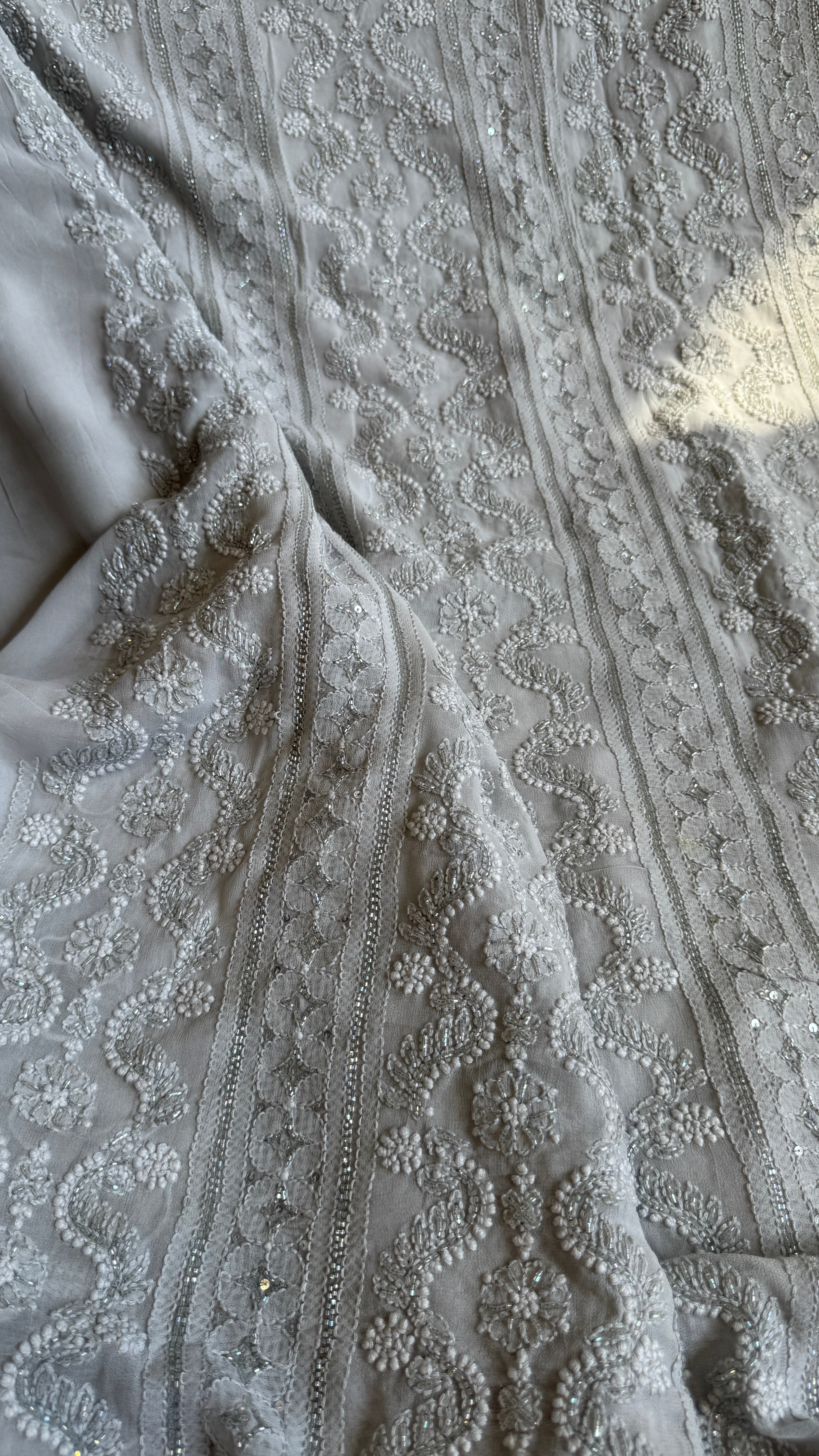 Viscose Length with Dupatta - Grey