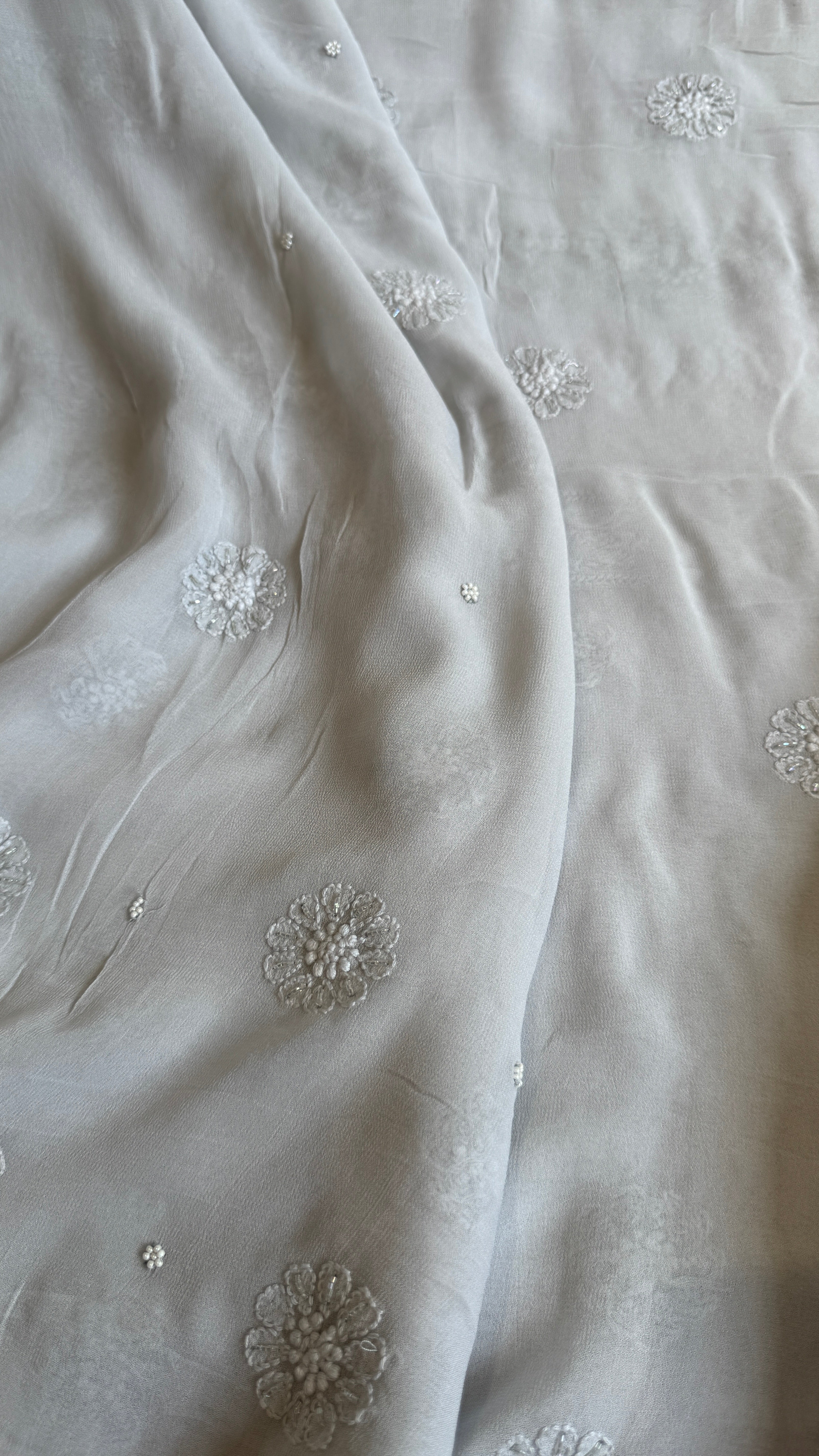 Viscose Length with Dupatta - Grey
