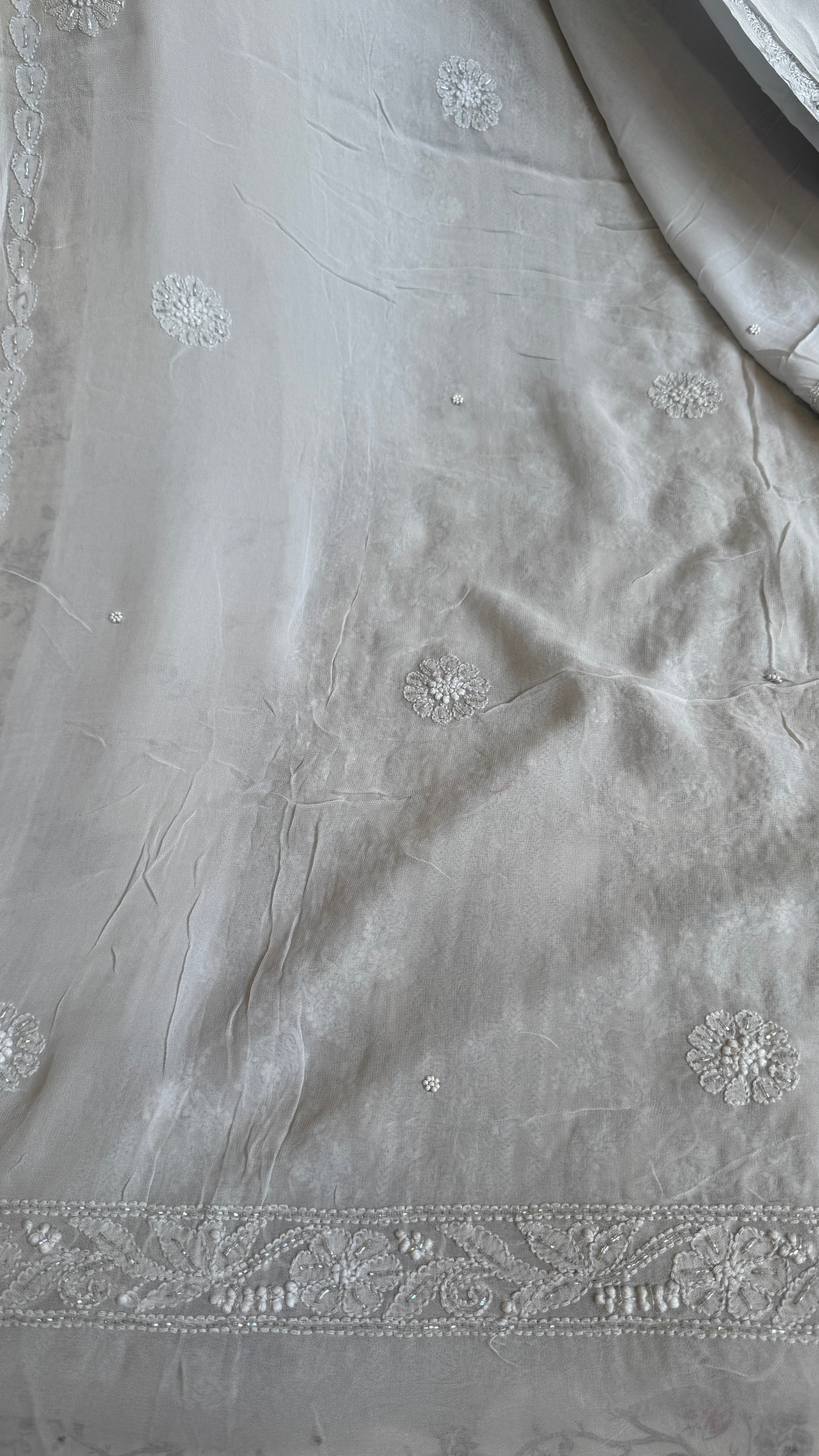 Viscose Length with Dupatta - Grey