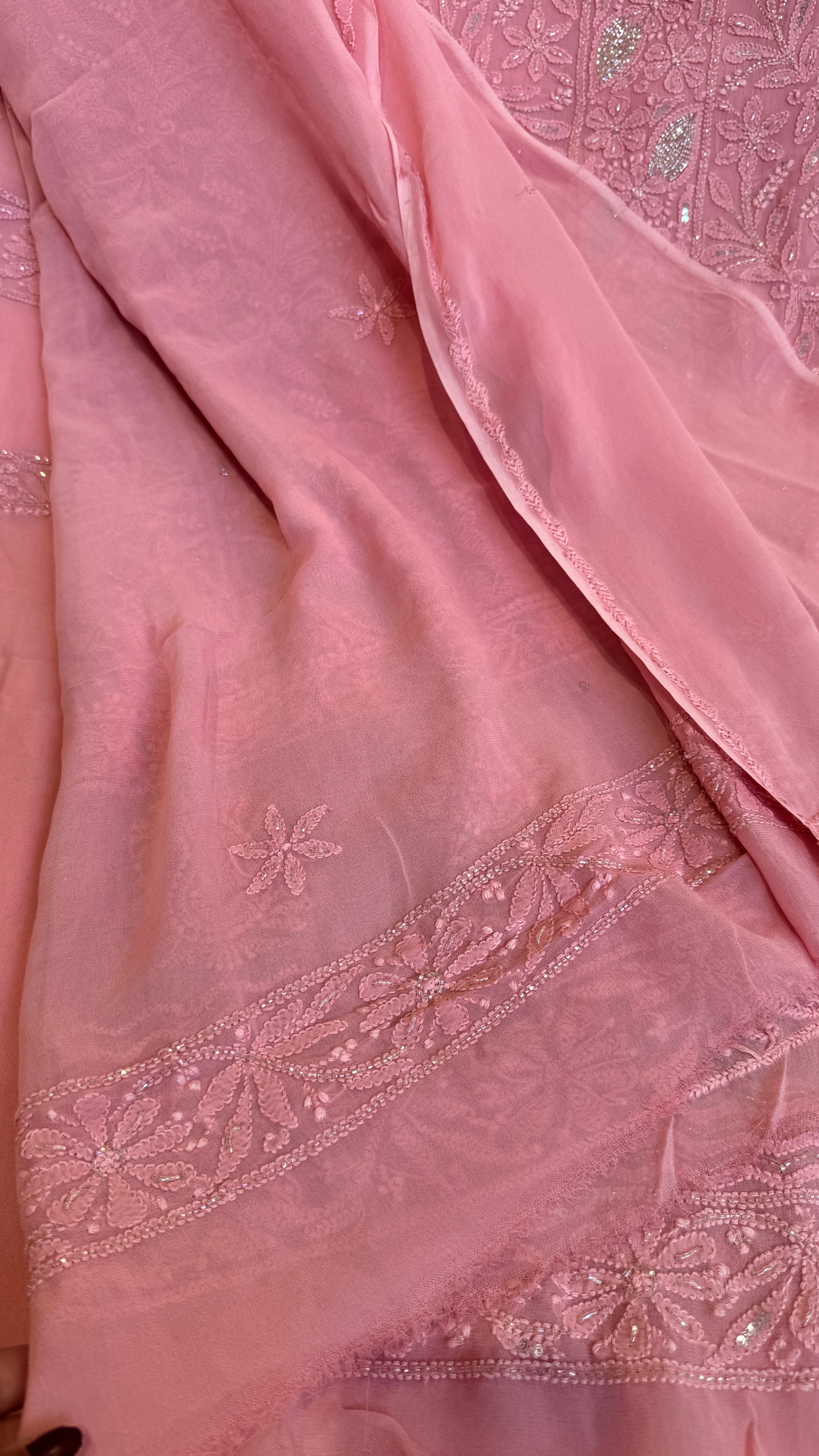 Viscose Length with Dupatta - Rosewood