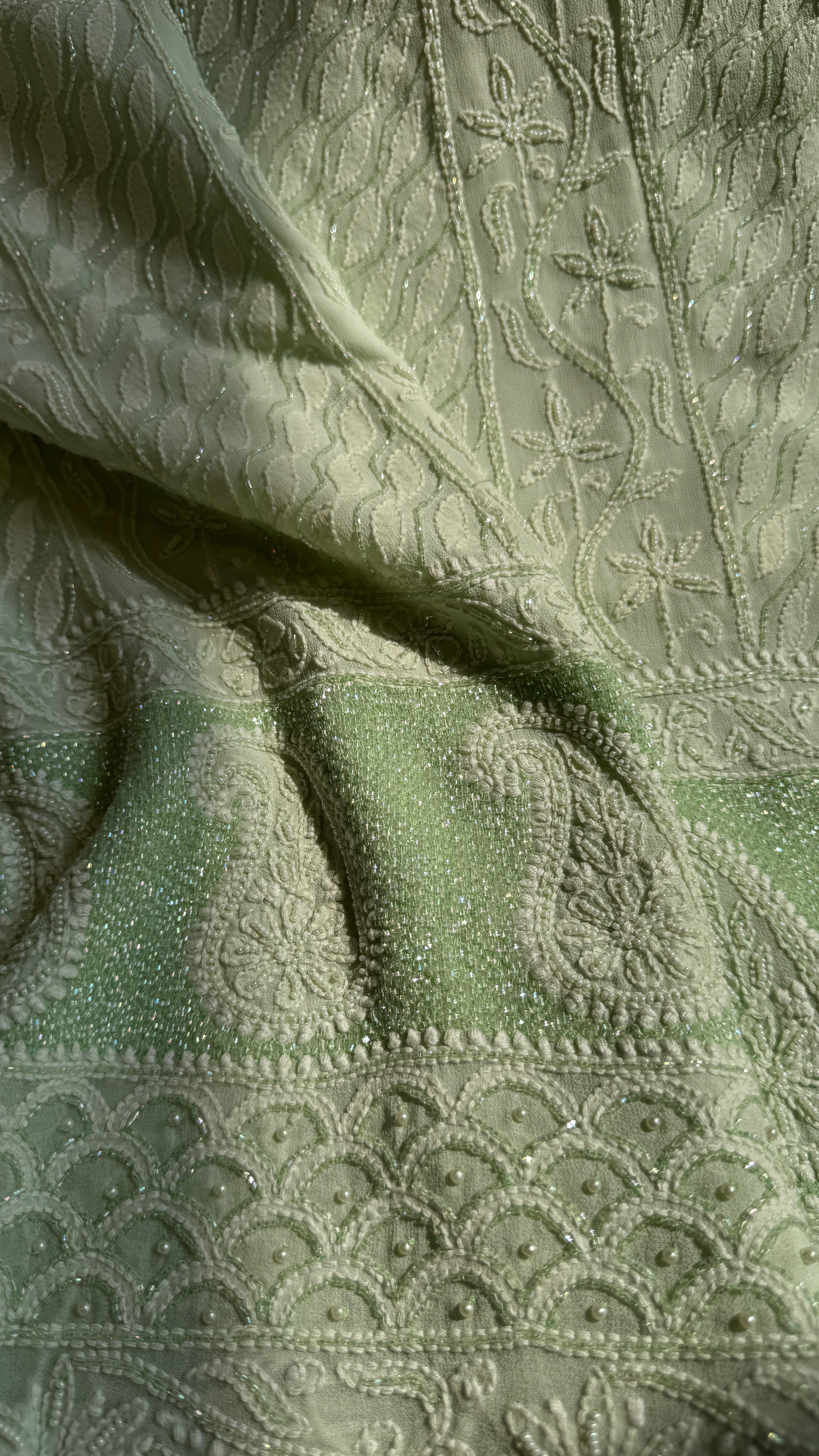 Viscose Length with Dupatta - Green