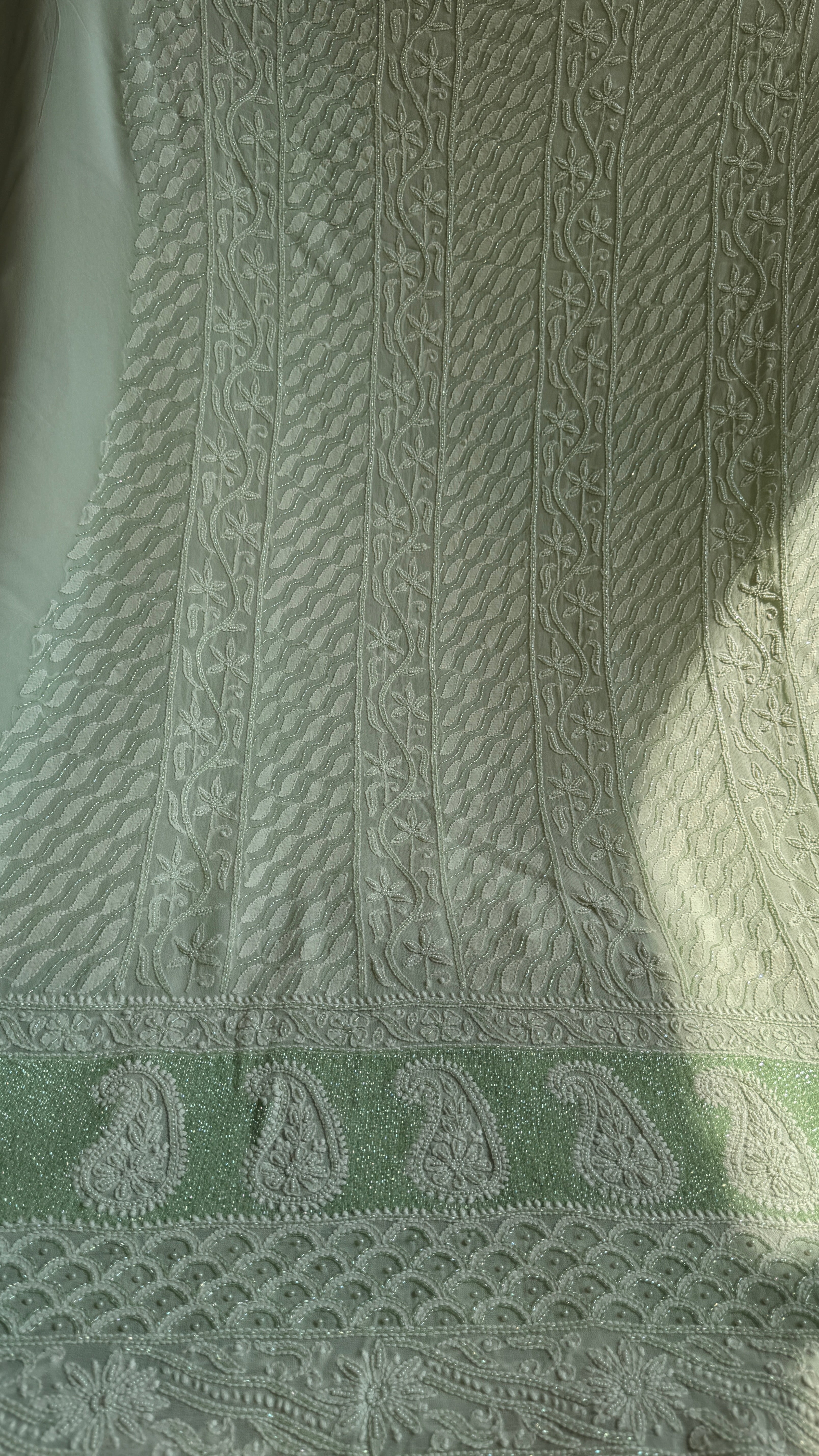 Viscose Length with Dupatta - Green