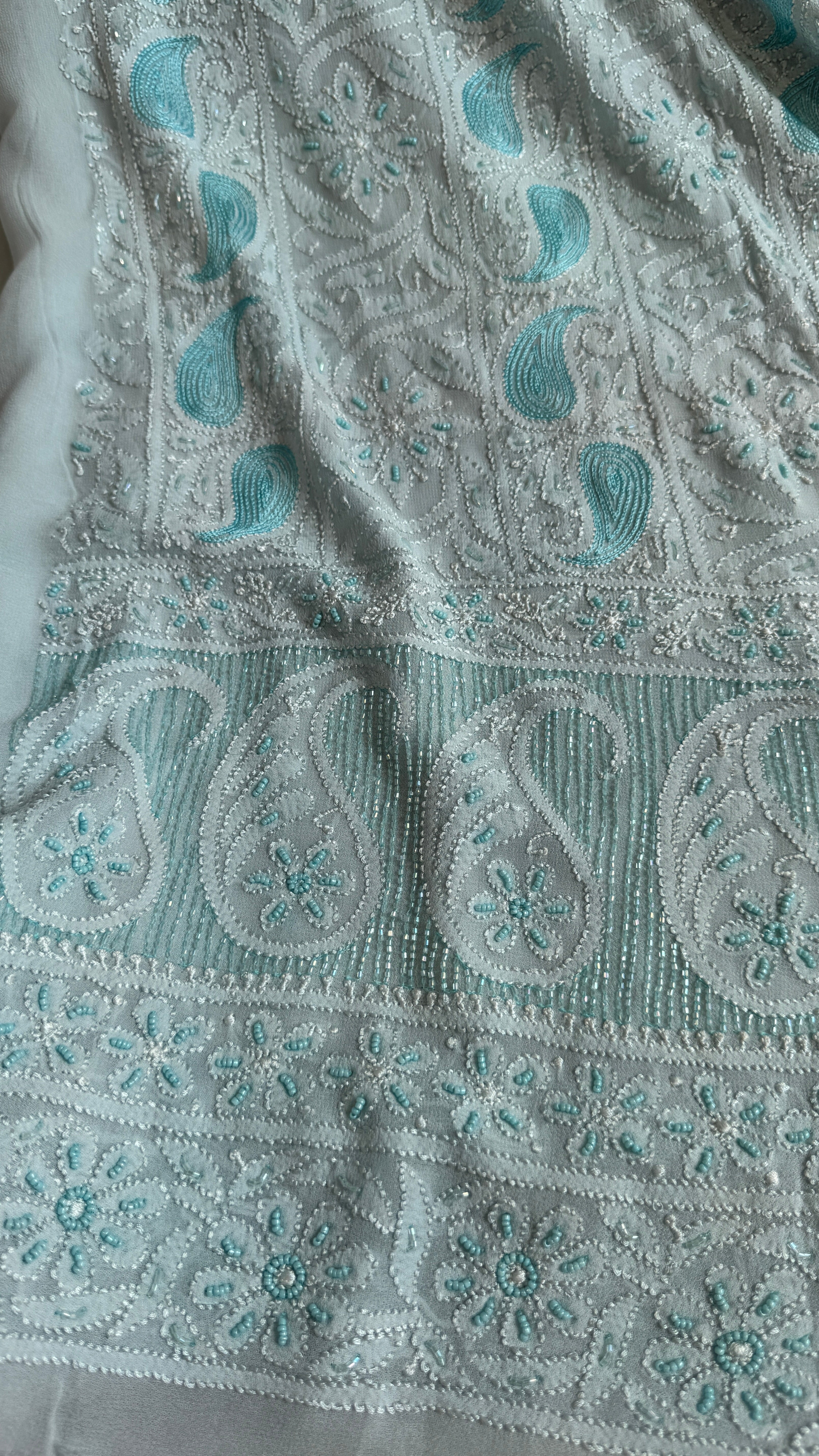 Viscose Length with Dupatta - Blue