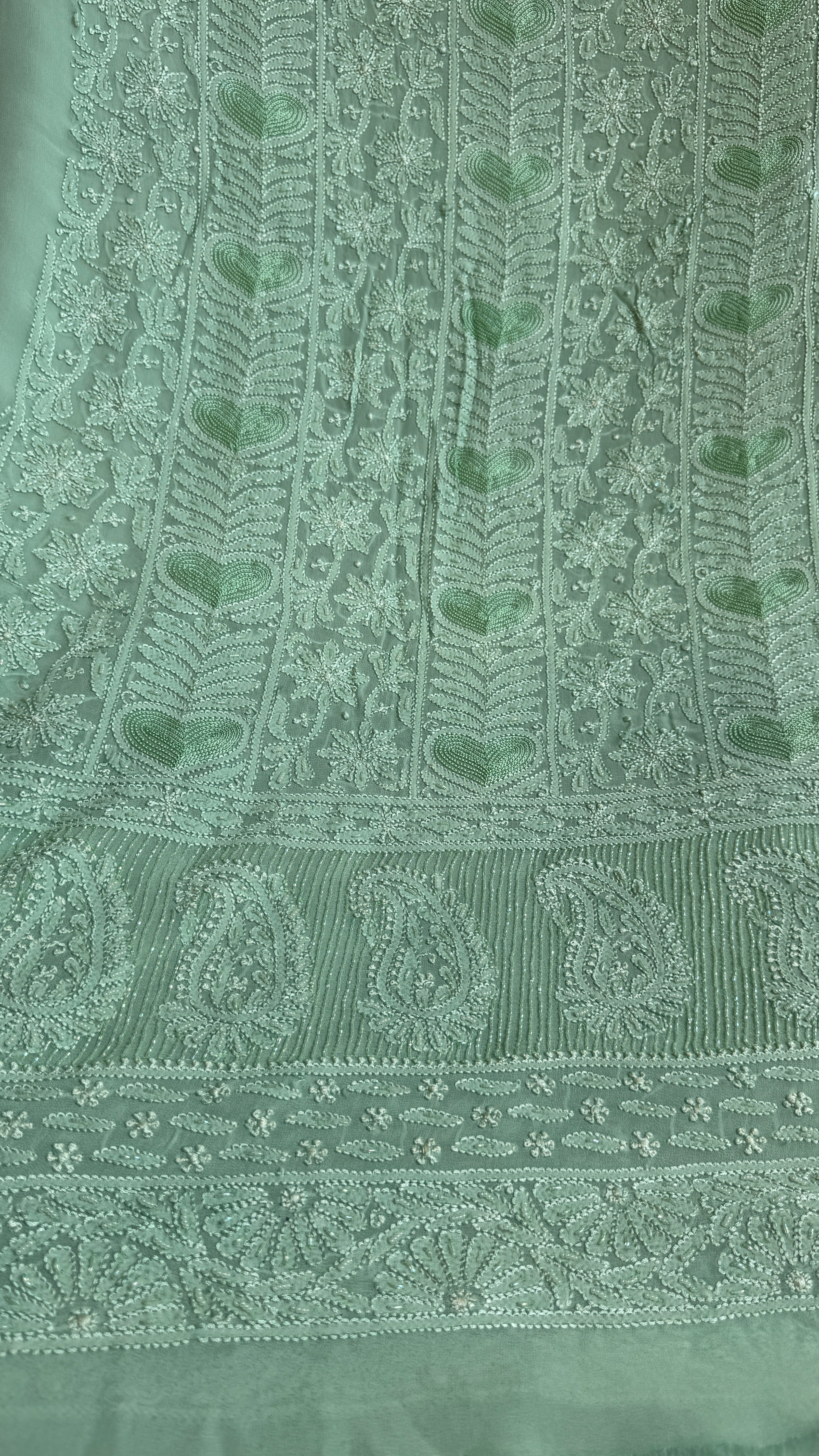 Viscose Length with Dupatta - Green